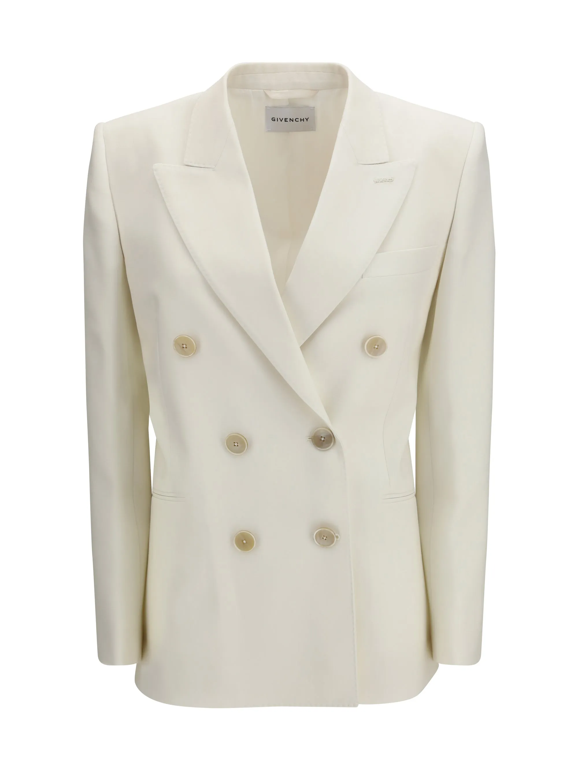 Jacket Double-Breasted Wool and Mohair White sold by Zulily