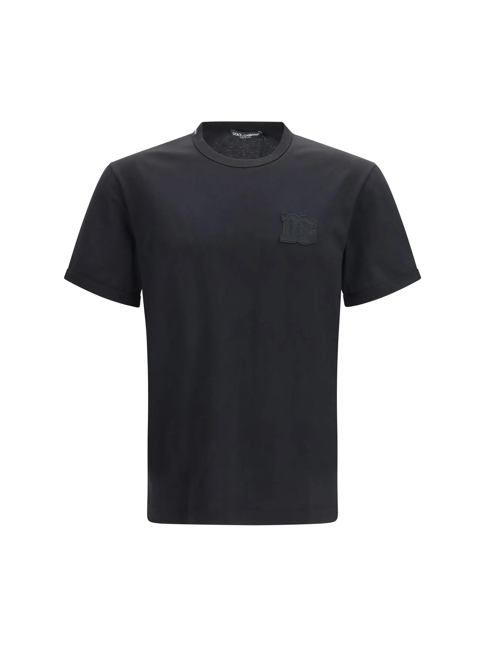 T-Shirt With Patch Black Cotton sold by Zulily