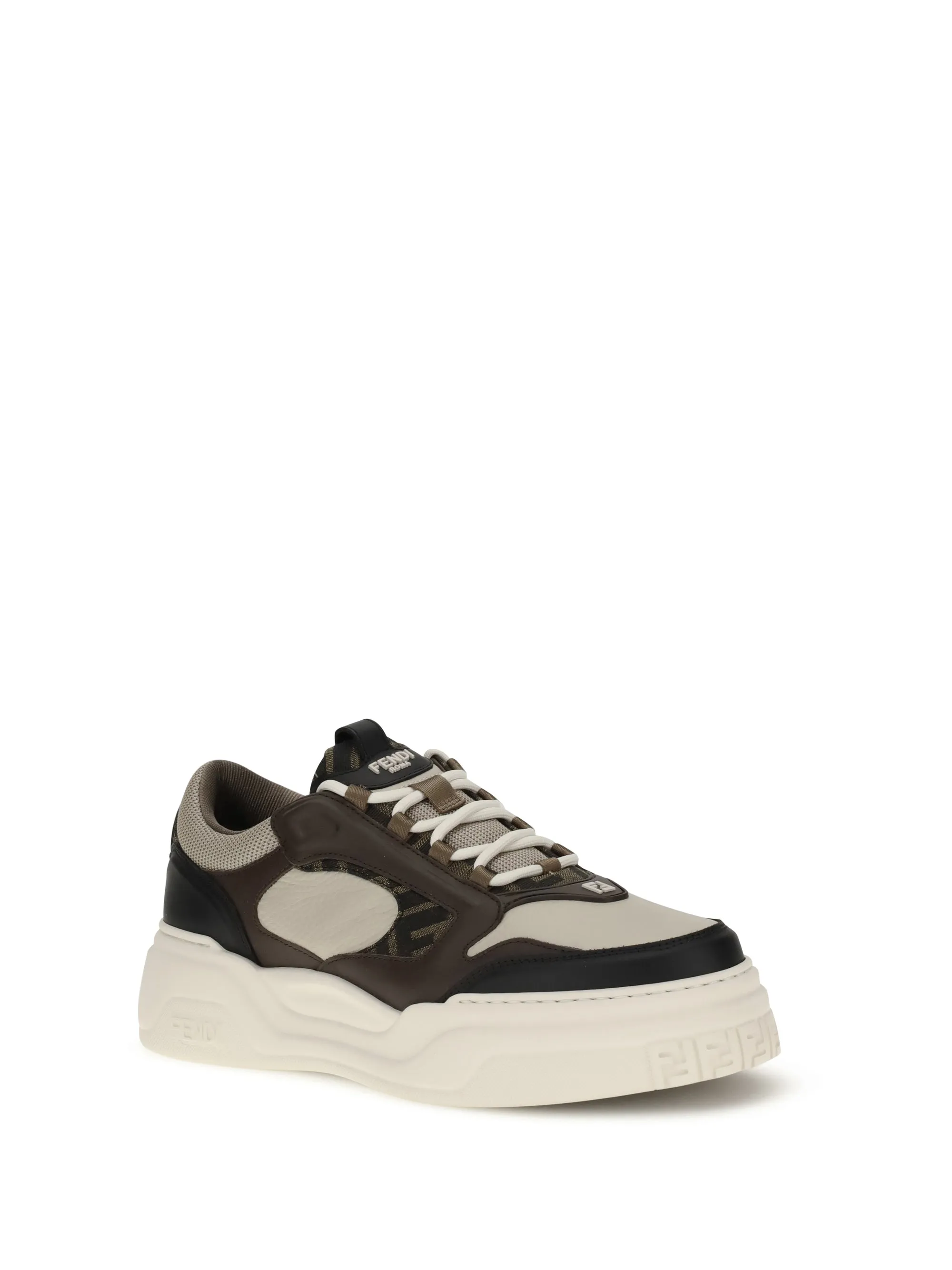 Sneakers FF Leather Black/Cream/Beige sold by Zulily product image thumbnail 2