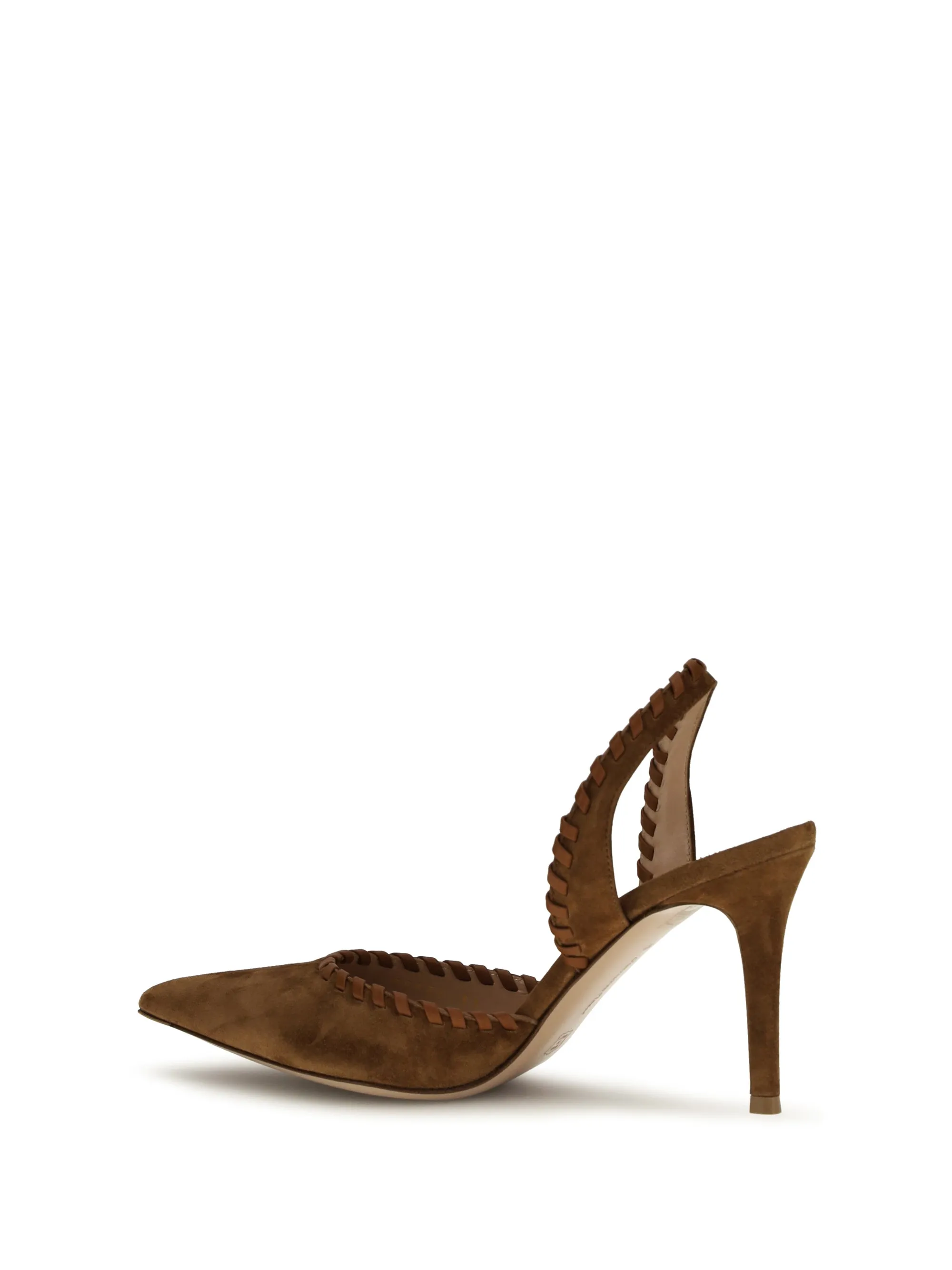 Suede Pumps Luggage/Sedona sold by Zulily product image thumbnail 3