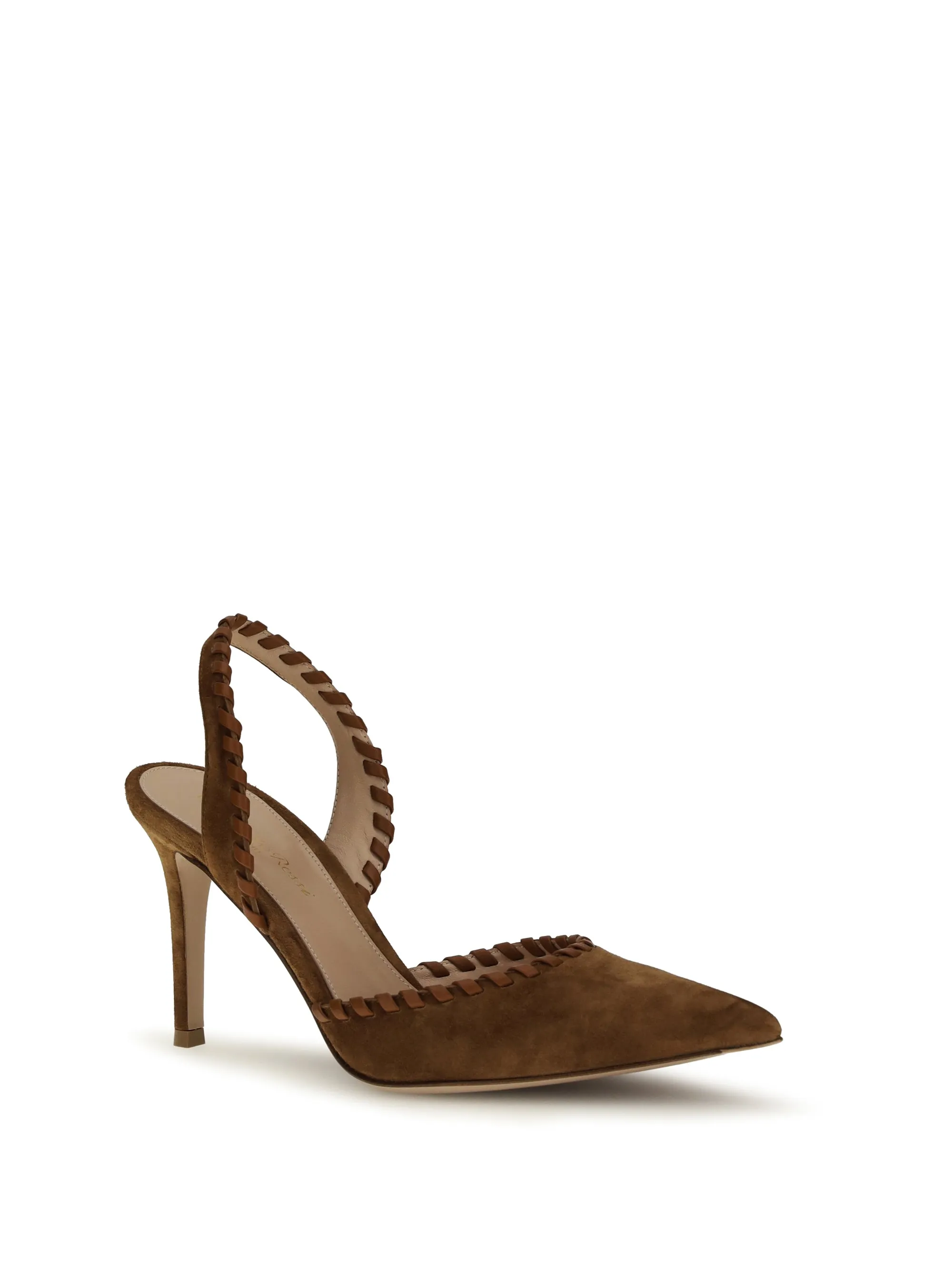 Suede Pumps Luggage/Sedona sold by Zulily product image thumbnail 2