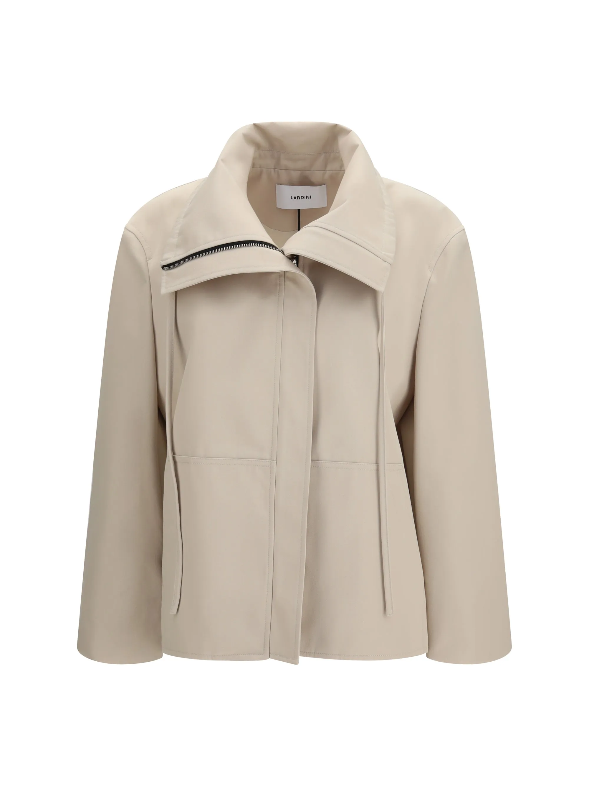 High-Neck Jacket Beige sold by Zulily