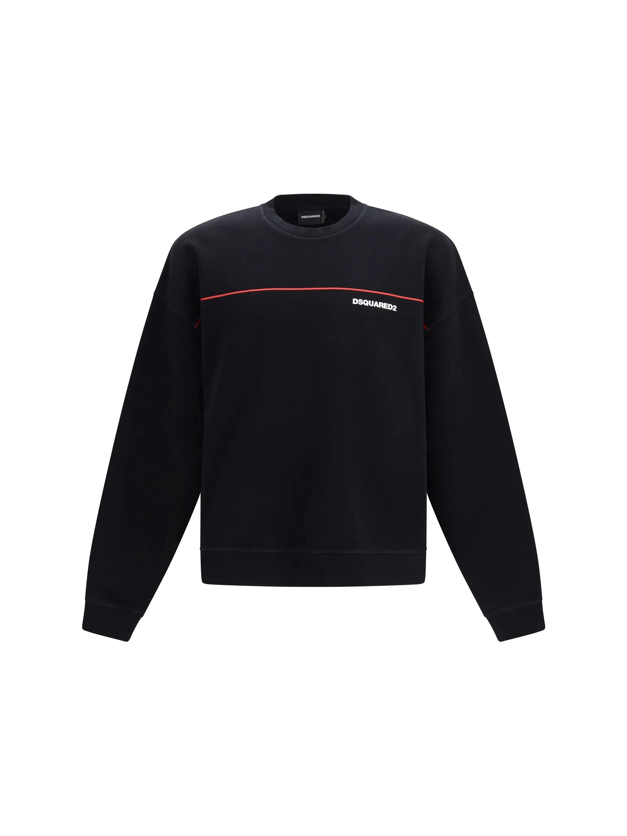 Sweatshirt Cotton Crew Neck Black sold by Zulily