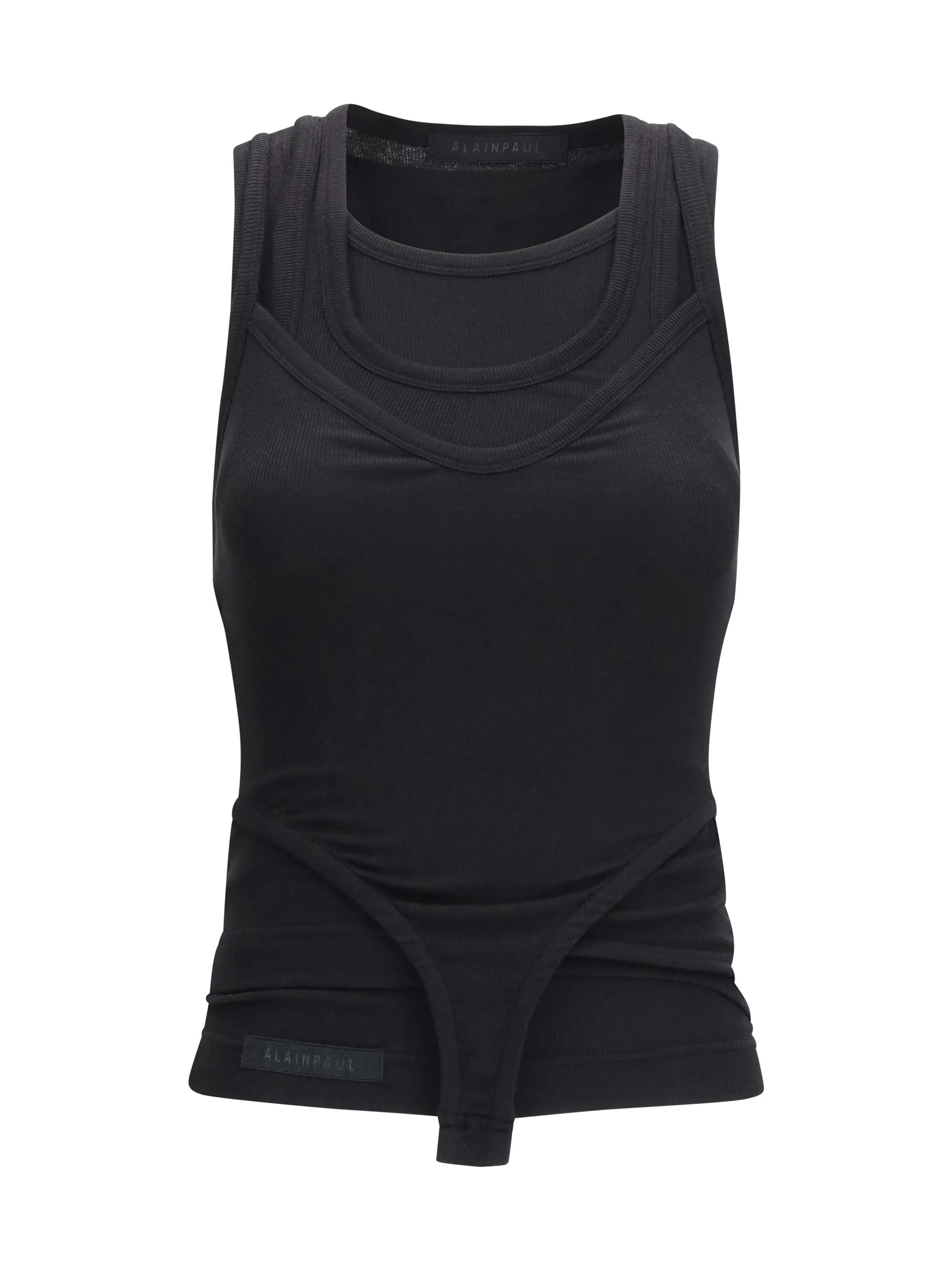 Tank Top Multi-Layer All Black sold by Zulily