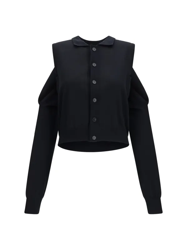 Bolero Cardigan Black made by ALAINPAUL