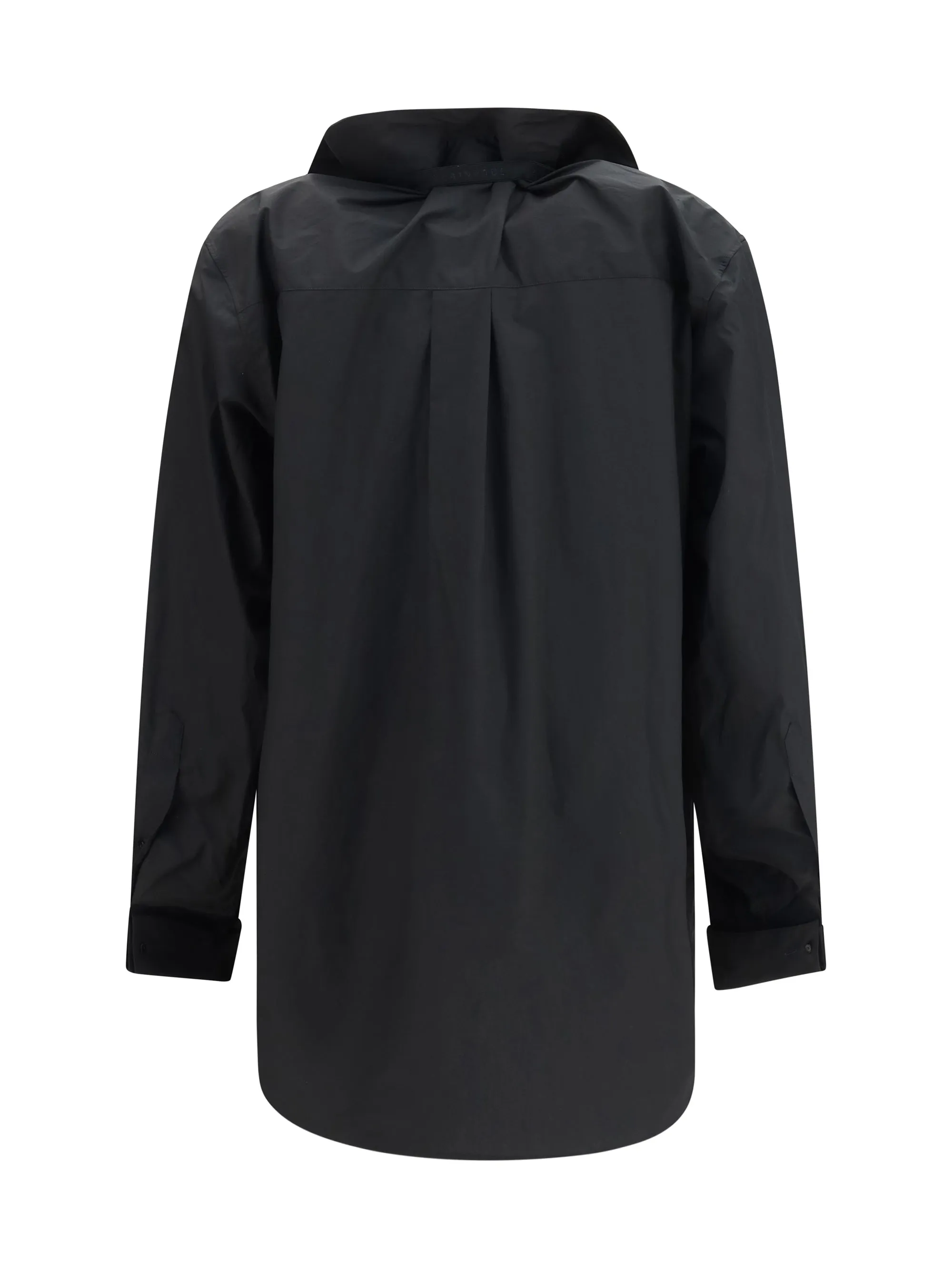 Shirt With Elasticated Collar Black Cotton sold by Zulily product image thumbnail 2