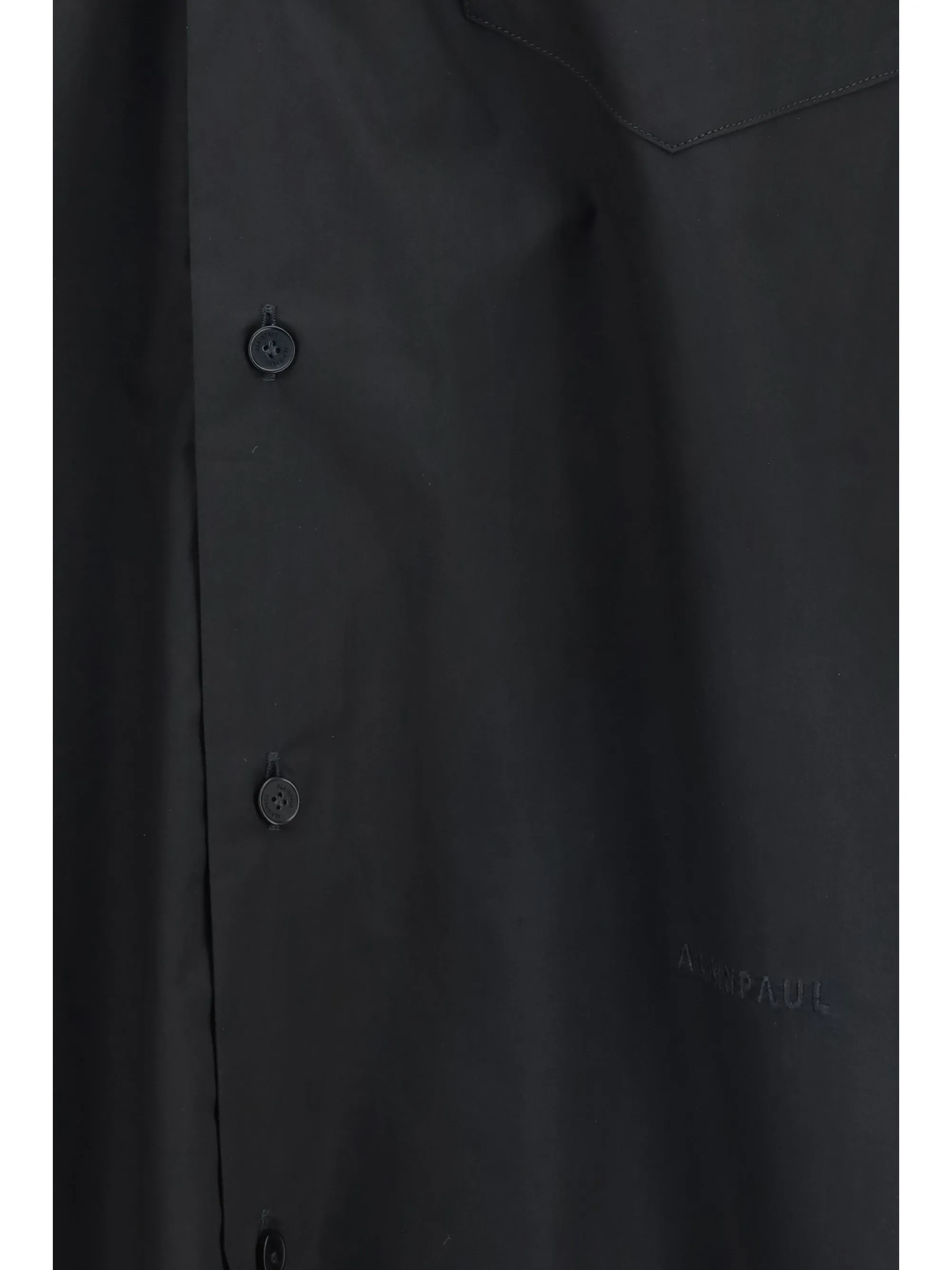 Shirt With Elasticated Collar Black Cotton sold by Zulily product image thumbnail 3