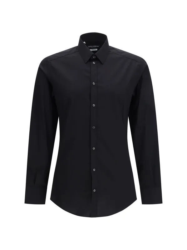 Cotton Shirt Black made by Dolce & Gabanna