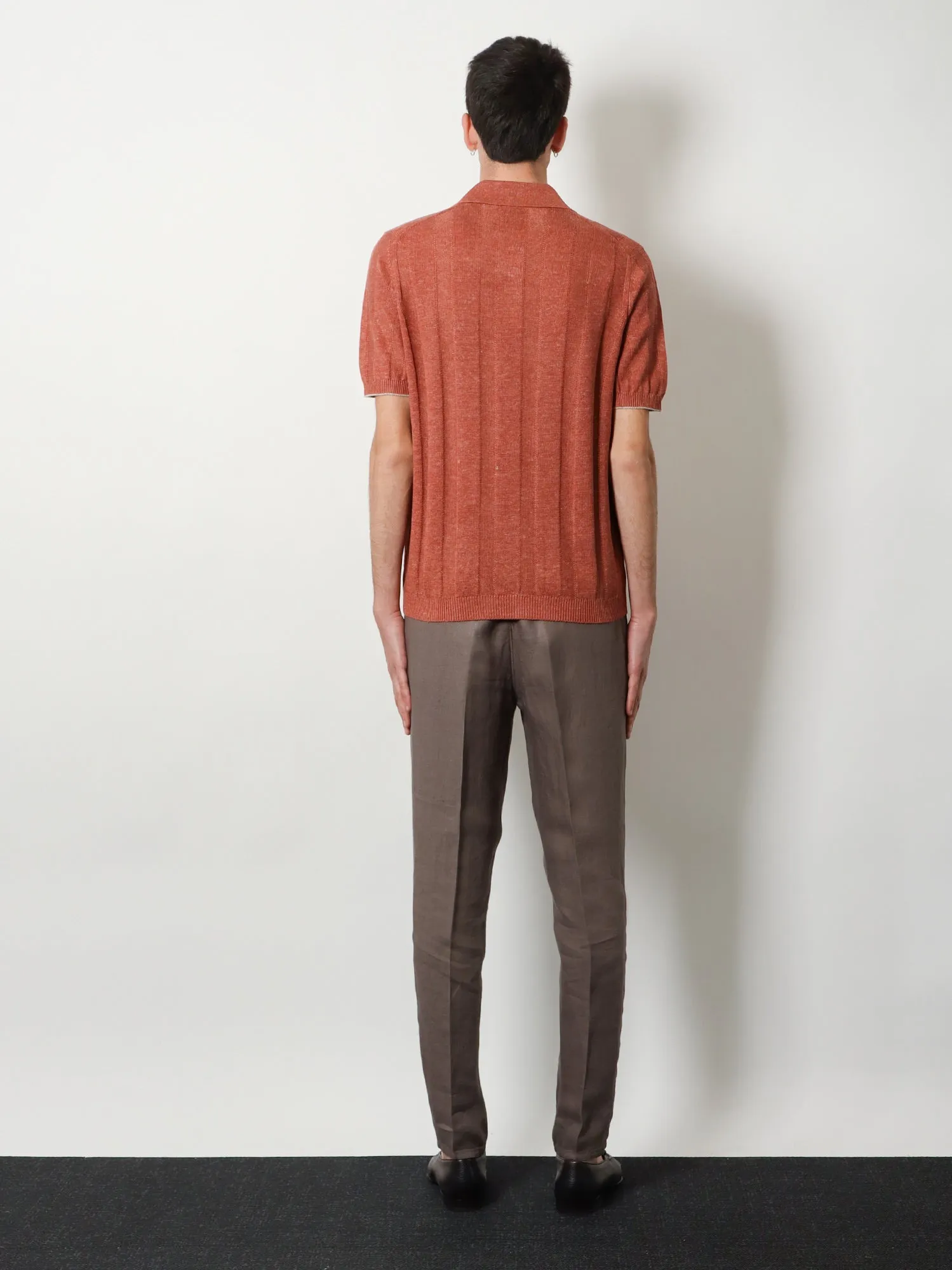Polo Shirt Linen-Cotton Red sold by Zulily product image thumbnail 3