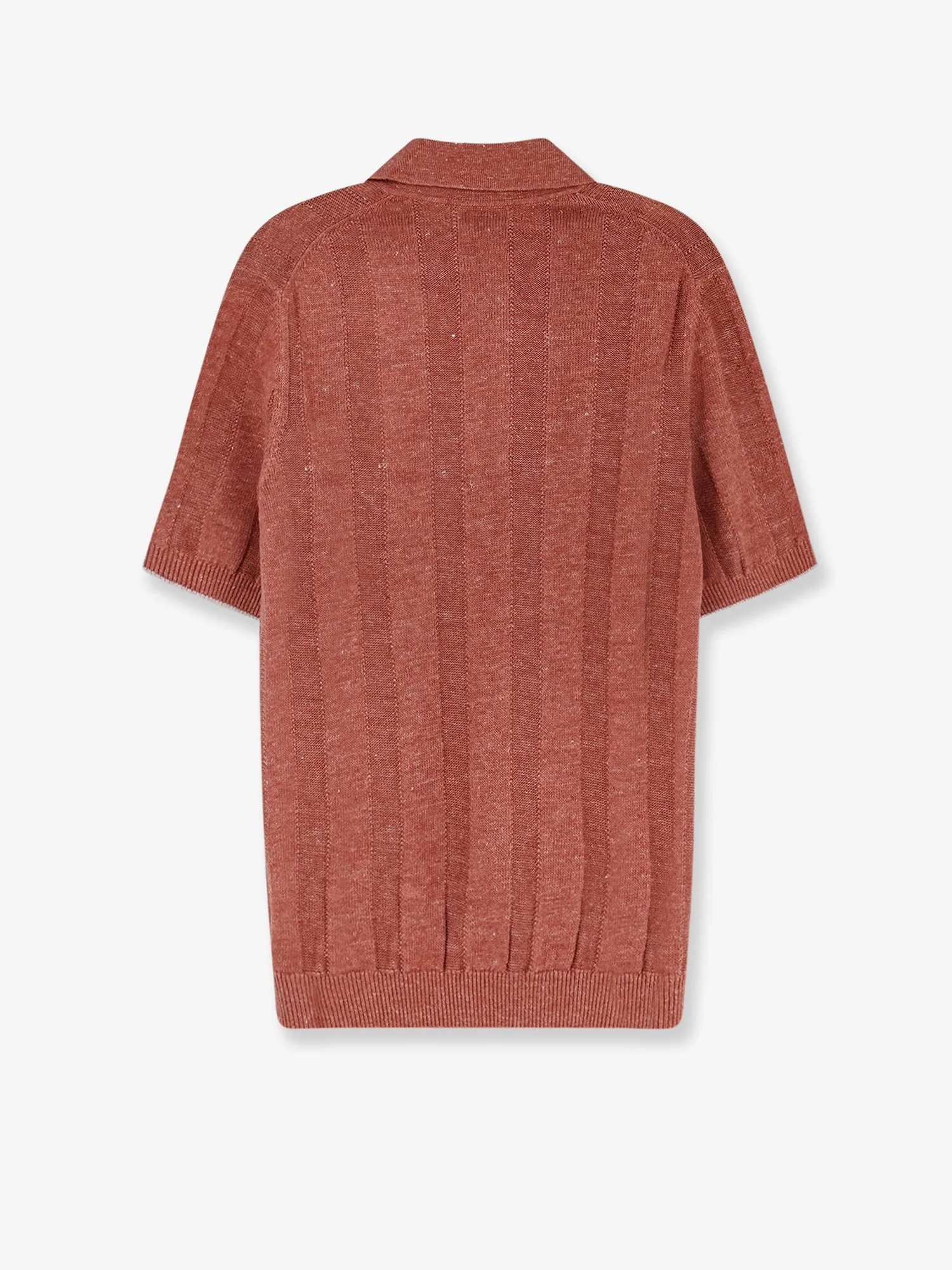 Polo Shirt Linen-Cotton Red sold by Zulily product image thumbnail 4