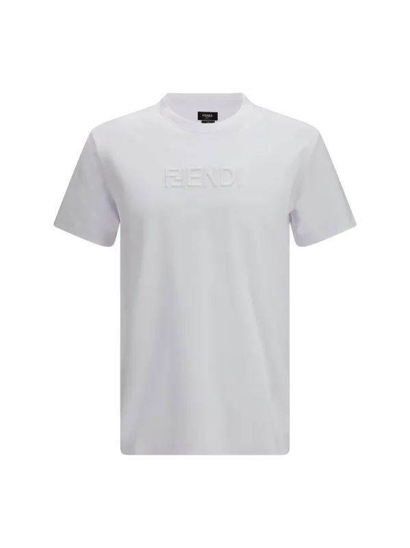 Cotton T-Shirt White made by Fendi