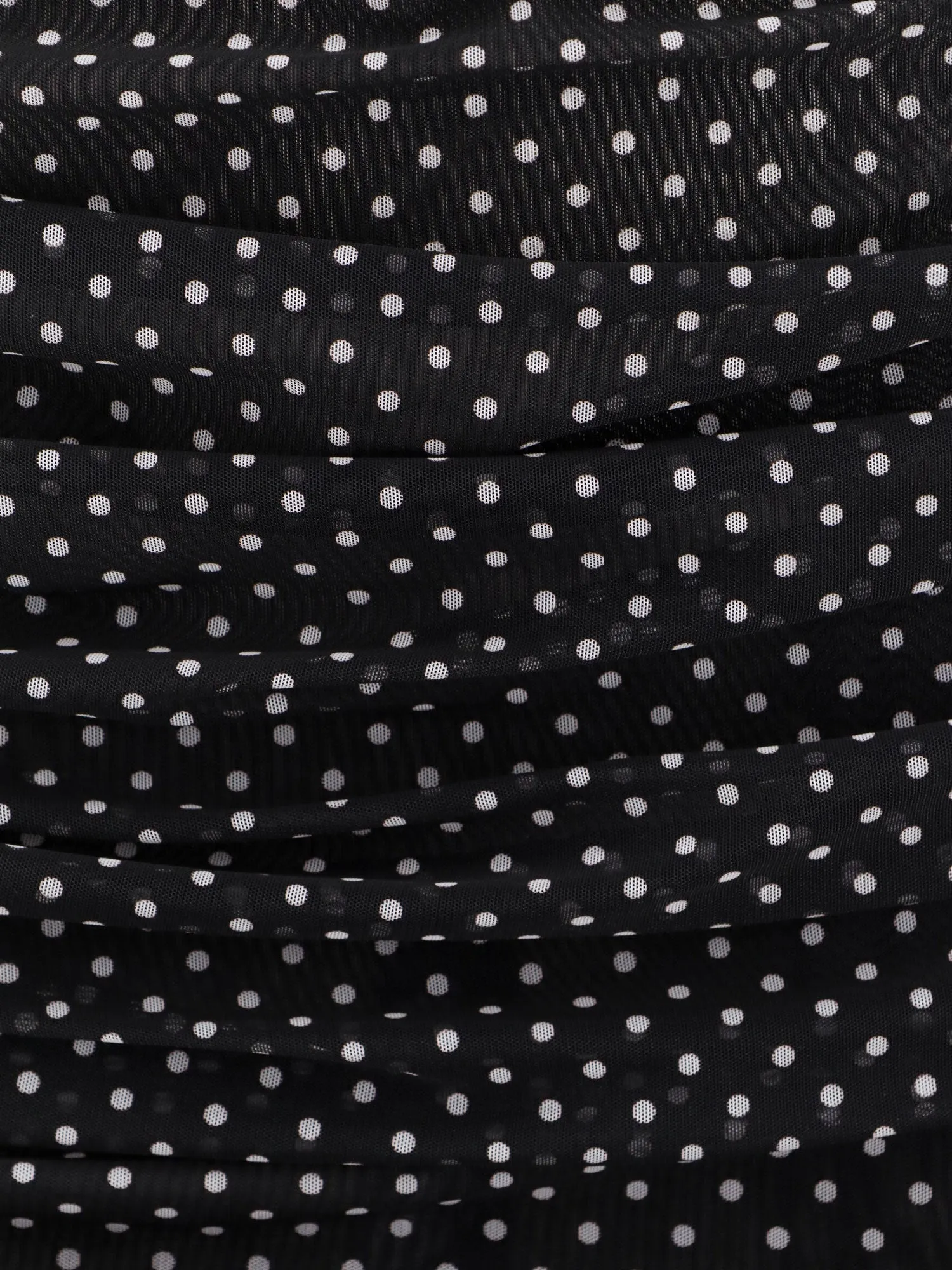 Dress Draped Polka-Dot Black sold by Zulily product image thumbnail 5