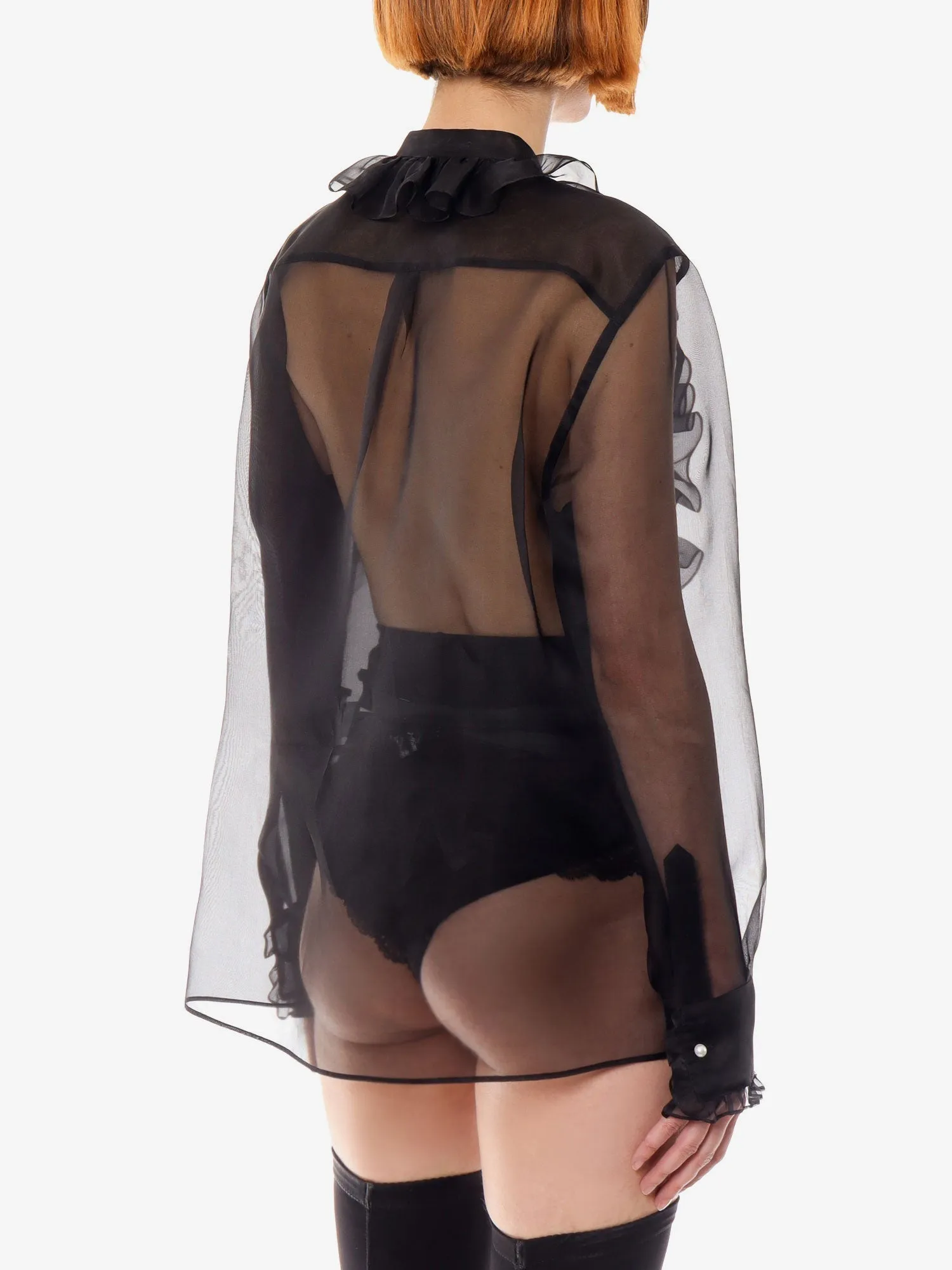 Organza Shirt Black sold by Zulily product image thumbnail 4