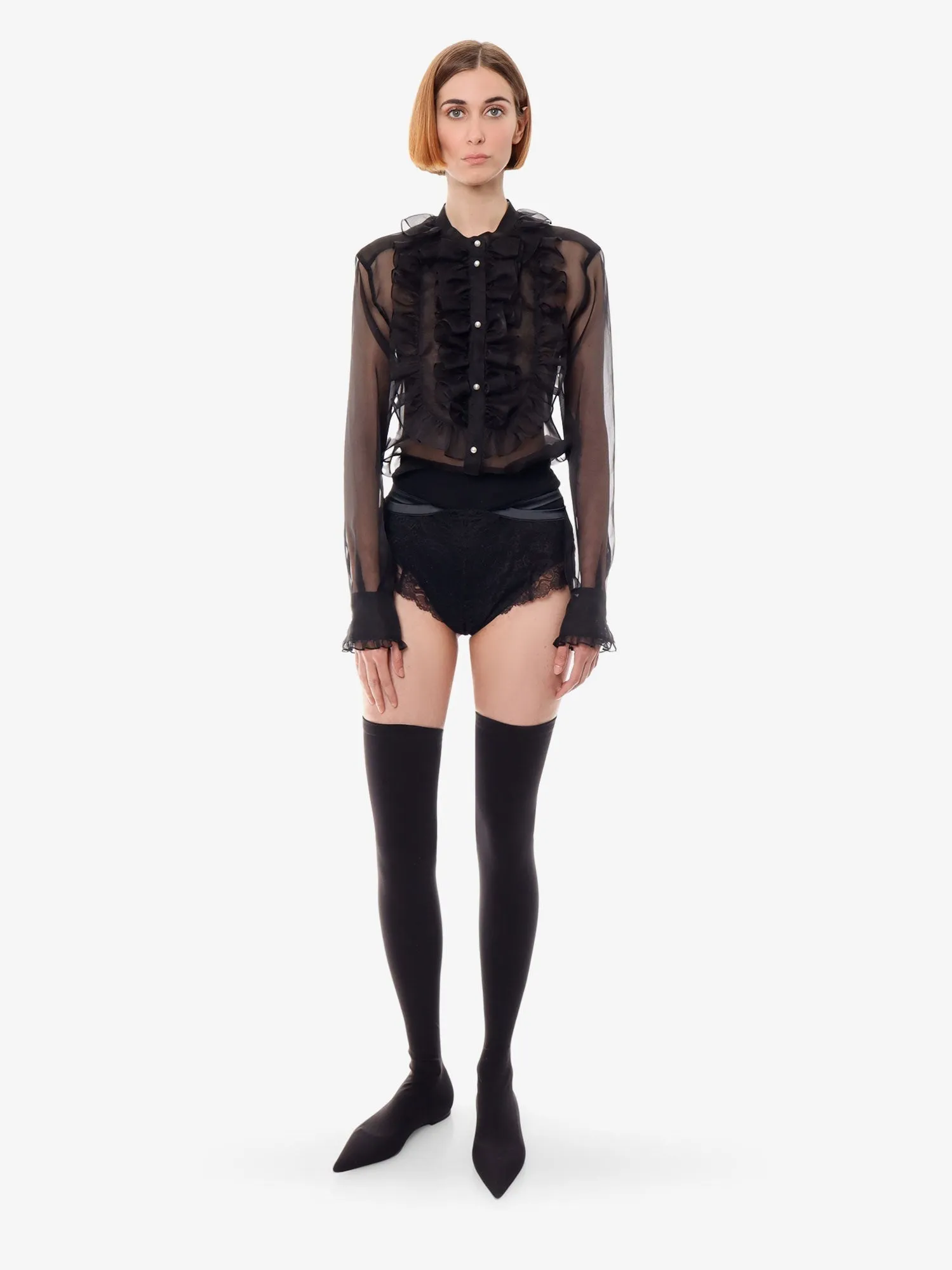 Organza Shirt Black sold by Zulily product image thumbnail 2