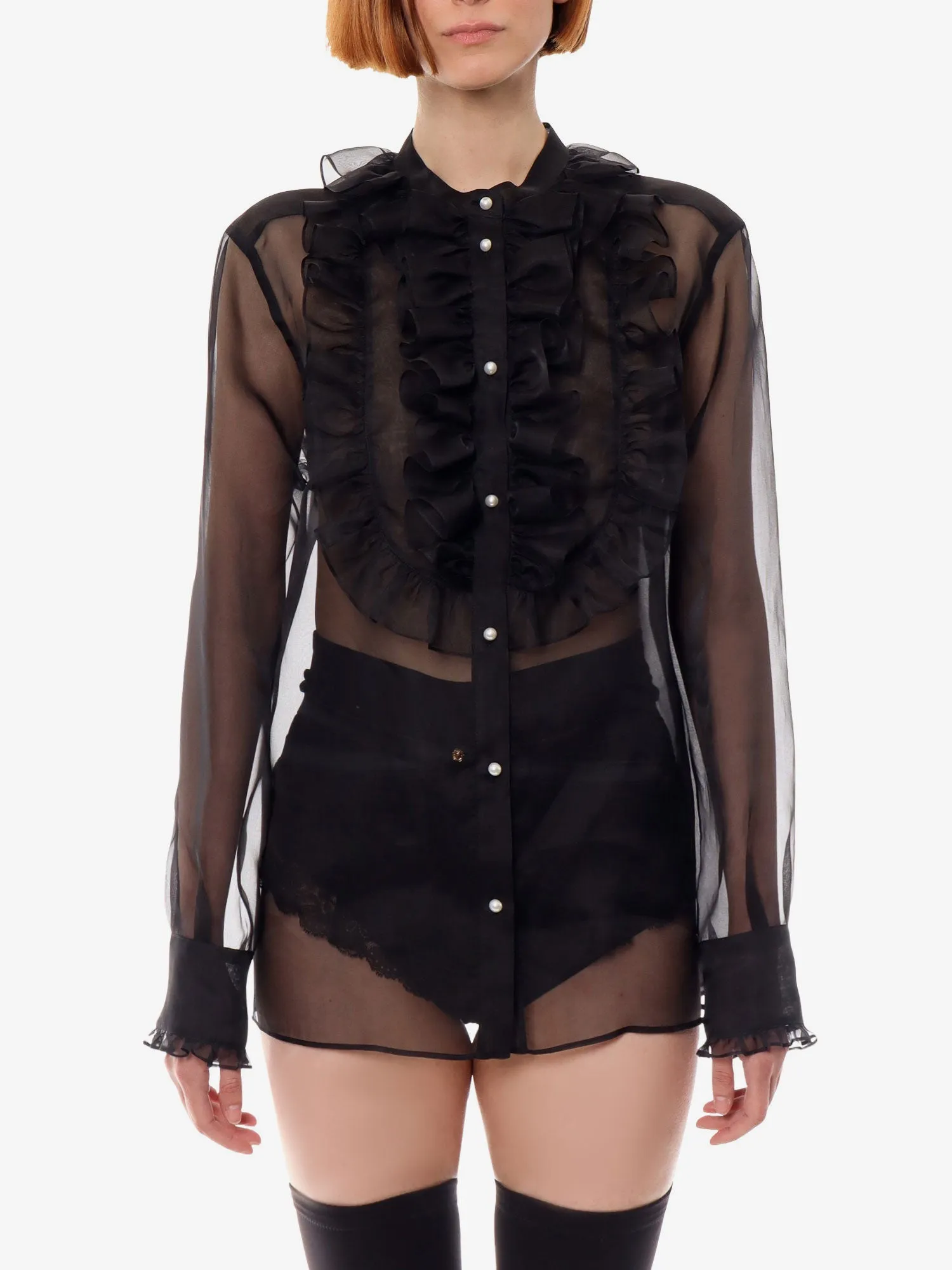 Organza Shirt Black sold by Zulily product image thumbnail 3