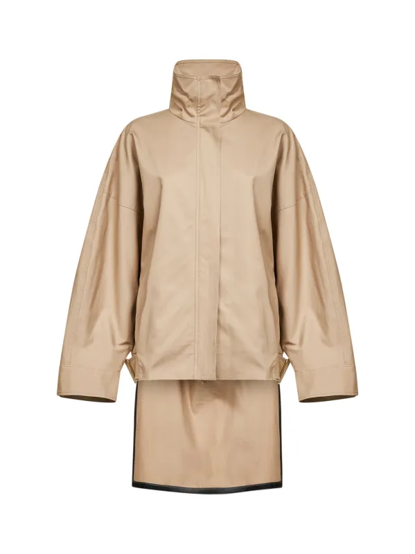 Bomber Jacket Beige Cotton made by DARKPARK