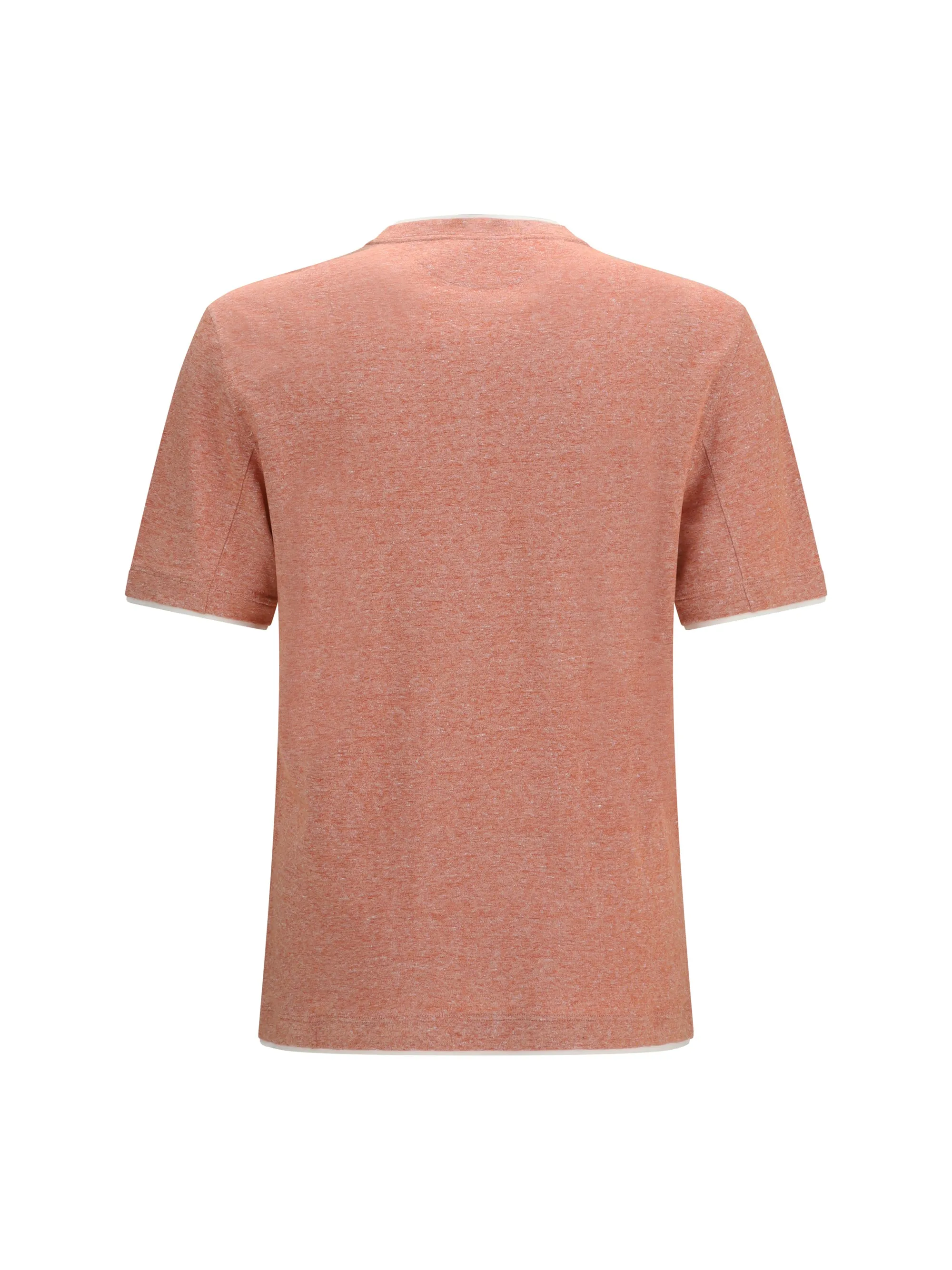 Short-Sleeve Cotton T-Shirt Peach/Off White sold by Zulily product image thumbnail 3
