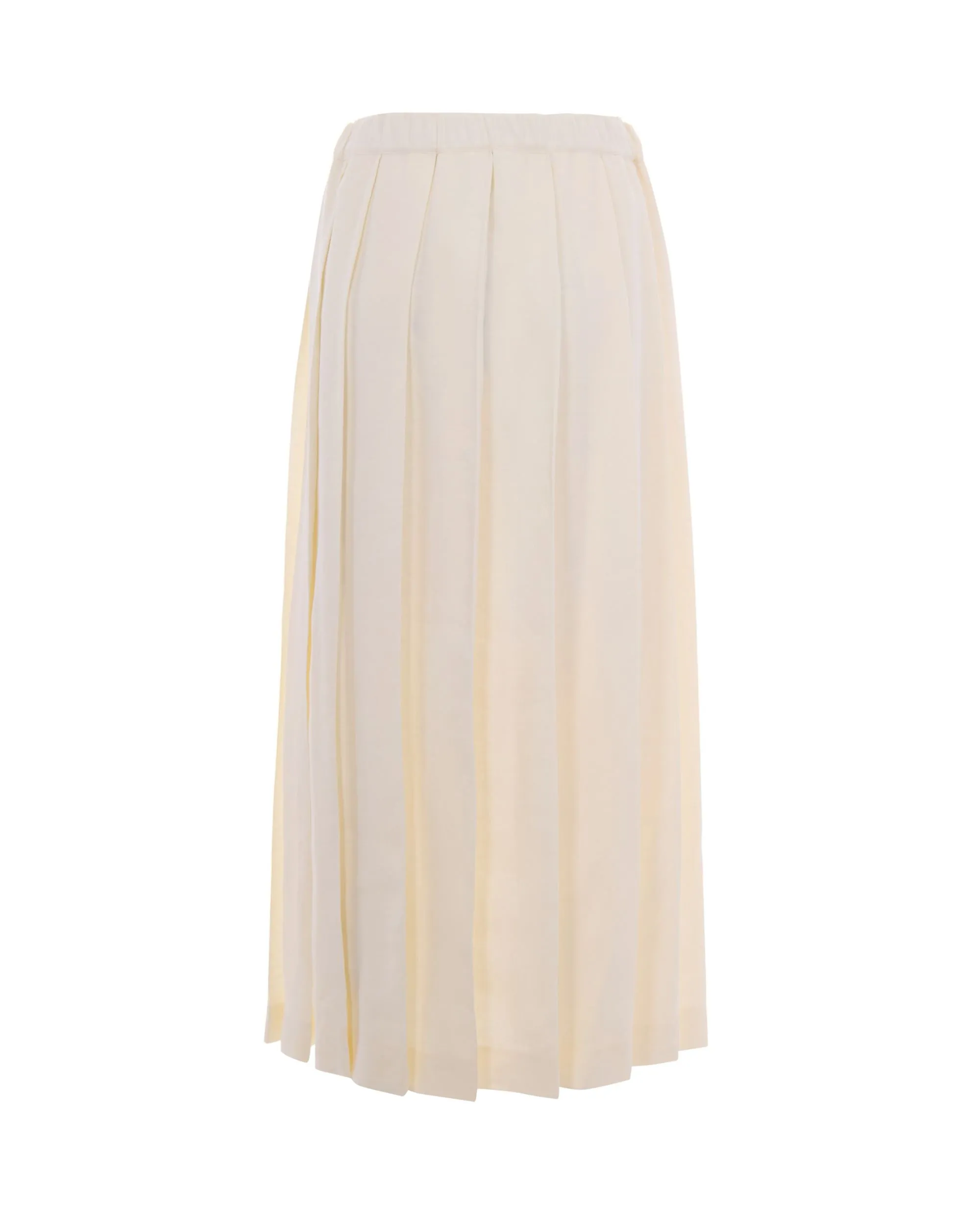 Pleated Skirt Tecno Tailoring Butter sold by Zulily product image thumbnail 2