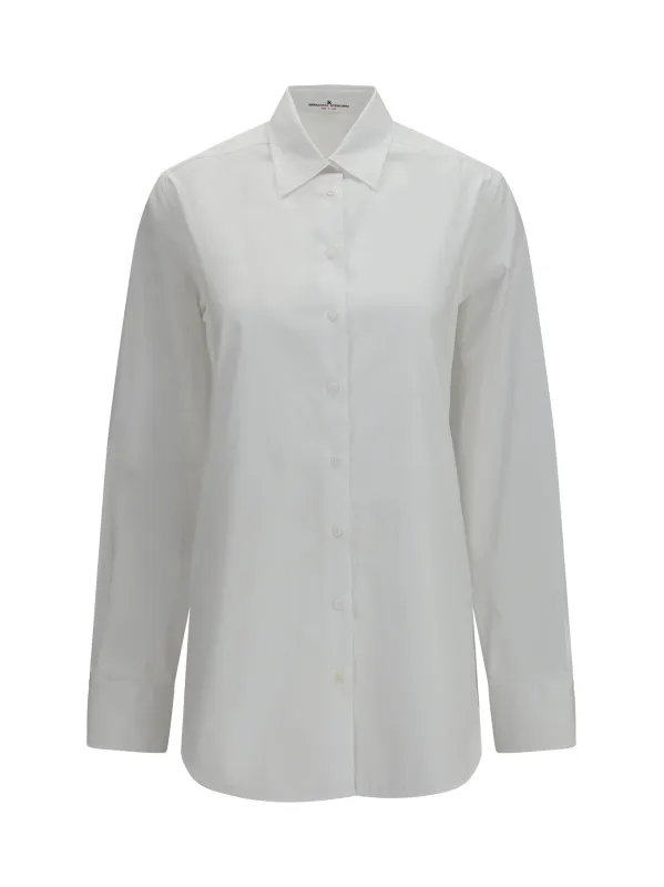 Cotton Shirt Bright White made by Ermanno Scervino