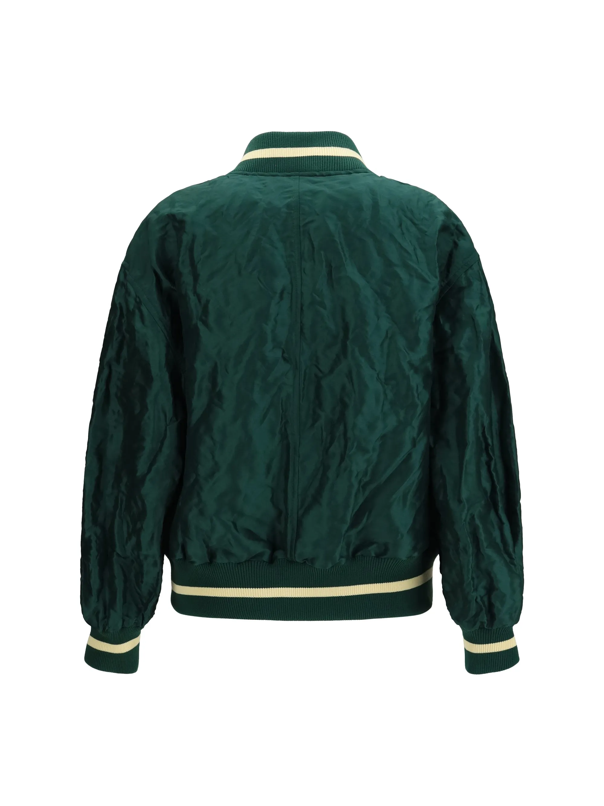 Bomber Jacket Dark Green Technical Taffeta sold by Zulily product image thumbnail 2
