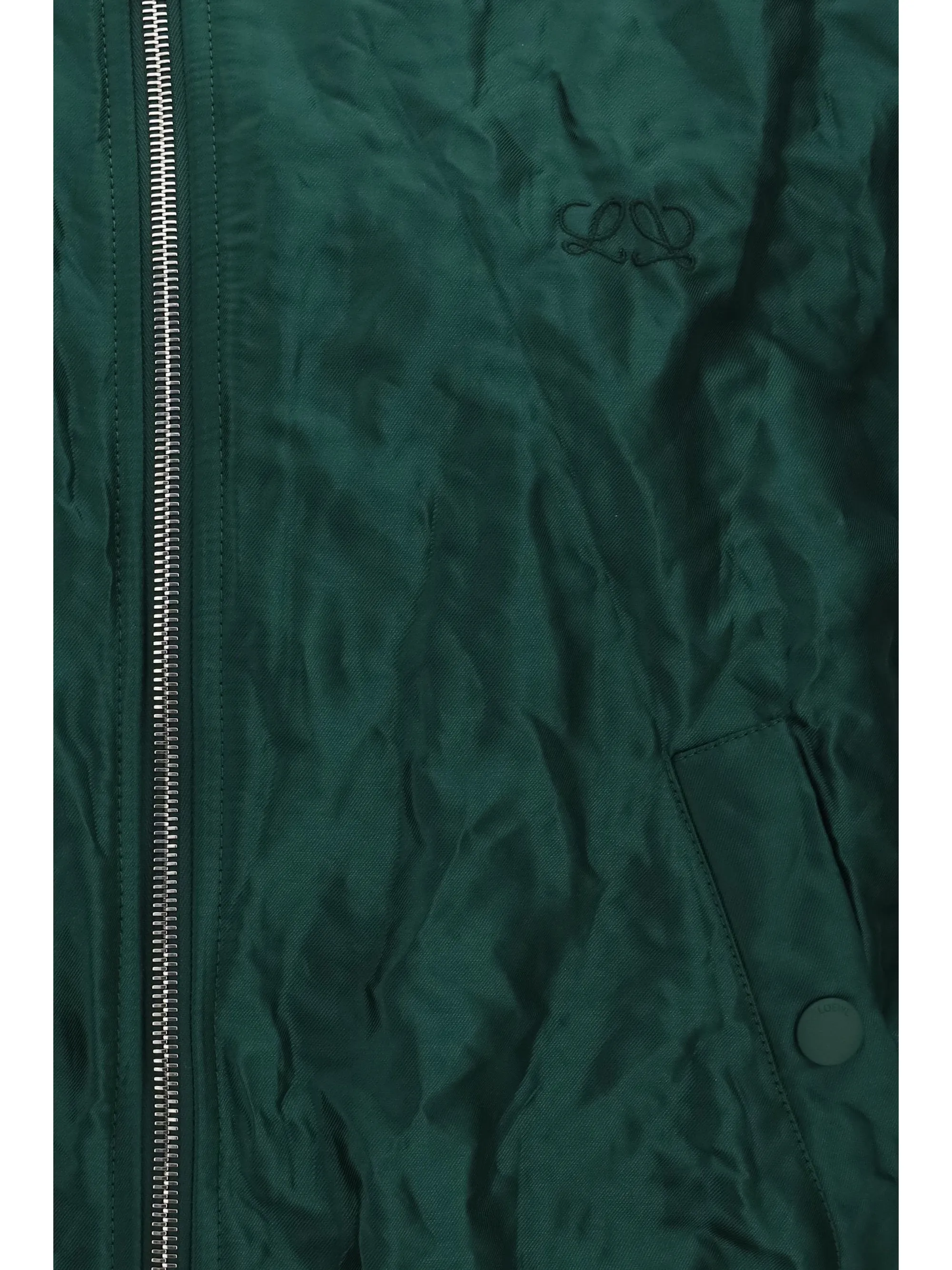 Bomber Jacket Dark Green Technical Taffeta sold by Zulily product image thumbnail 3