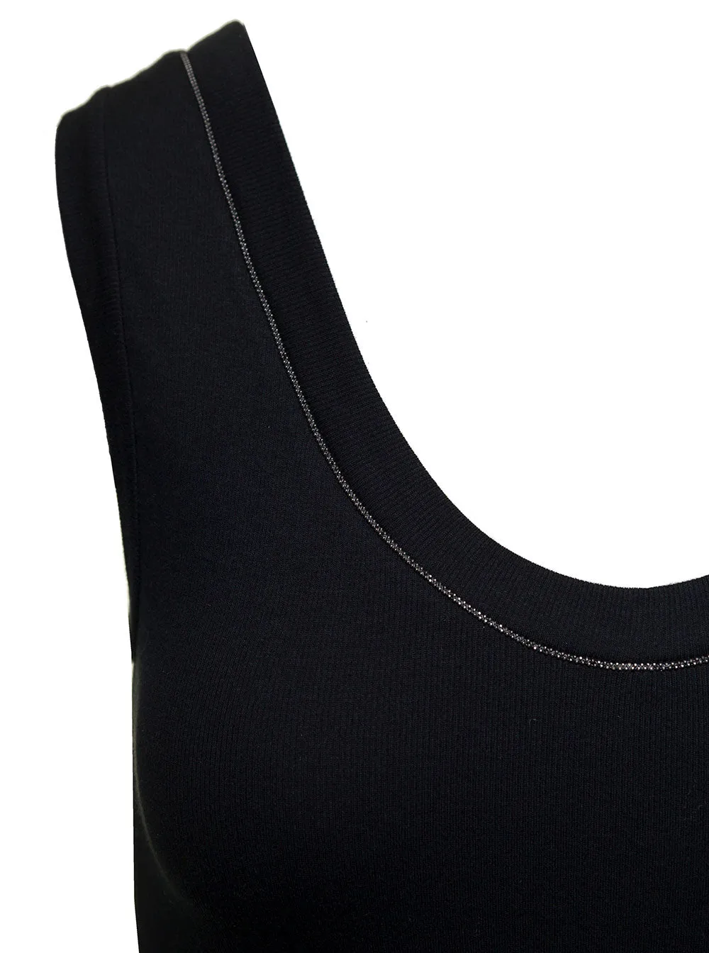 Tank Top Black Cotton sold by Zulily product image thumbnail 3