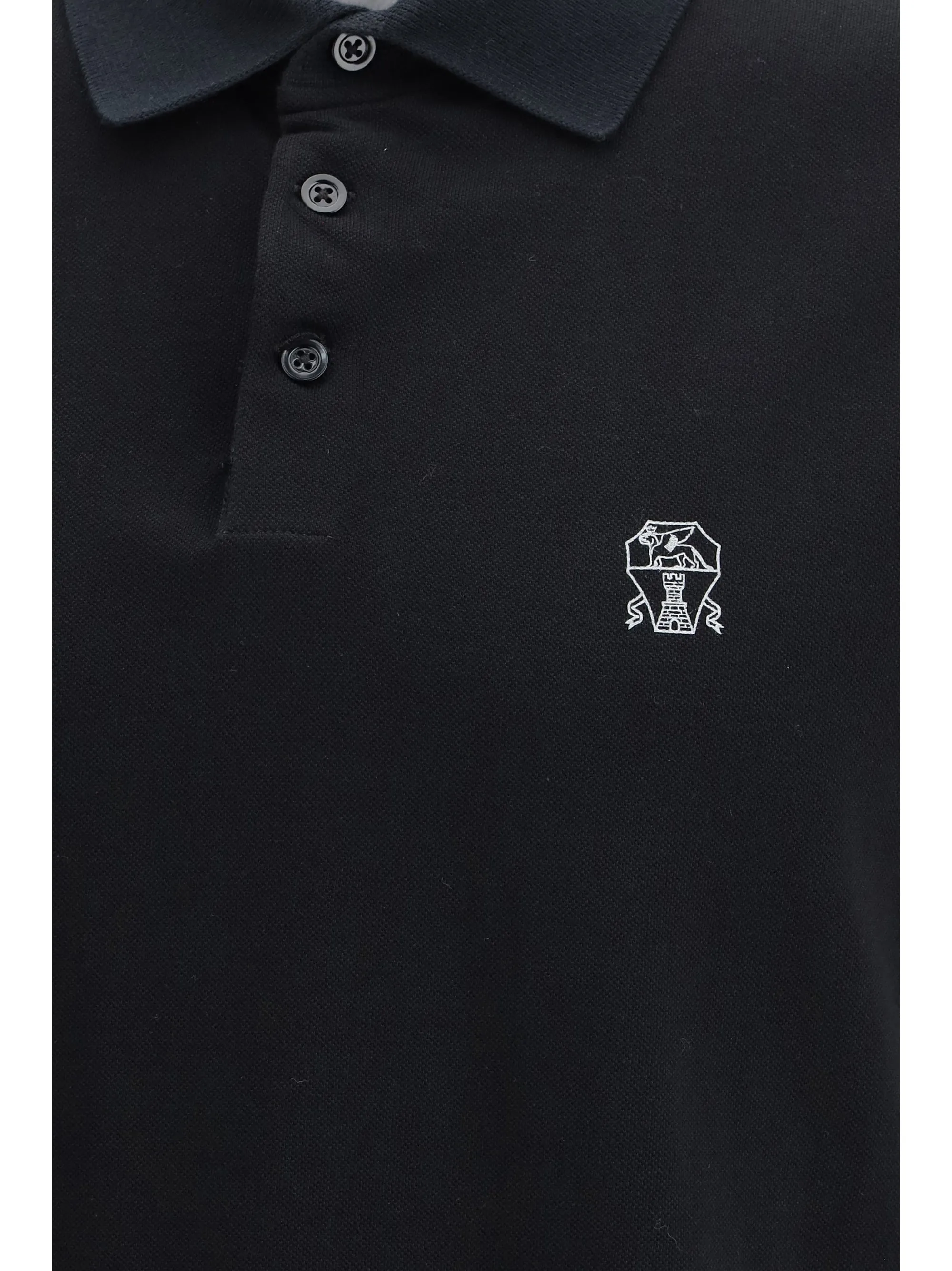 Polo Shirt Cotton Black/Grey sold by Zulily product image thumbnail 3