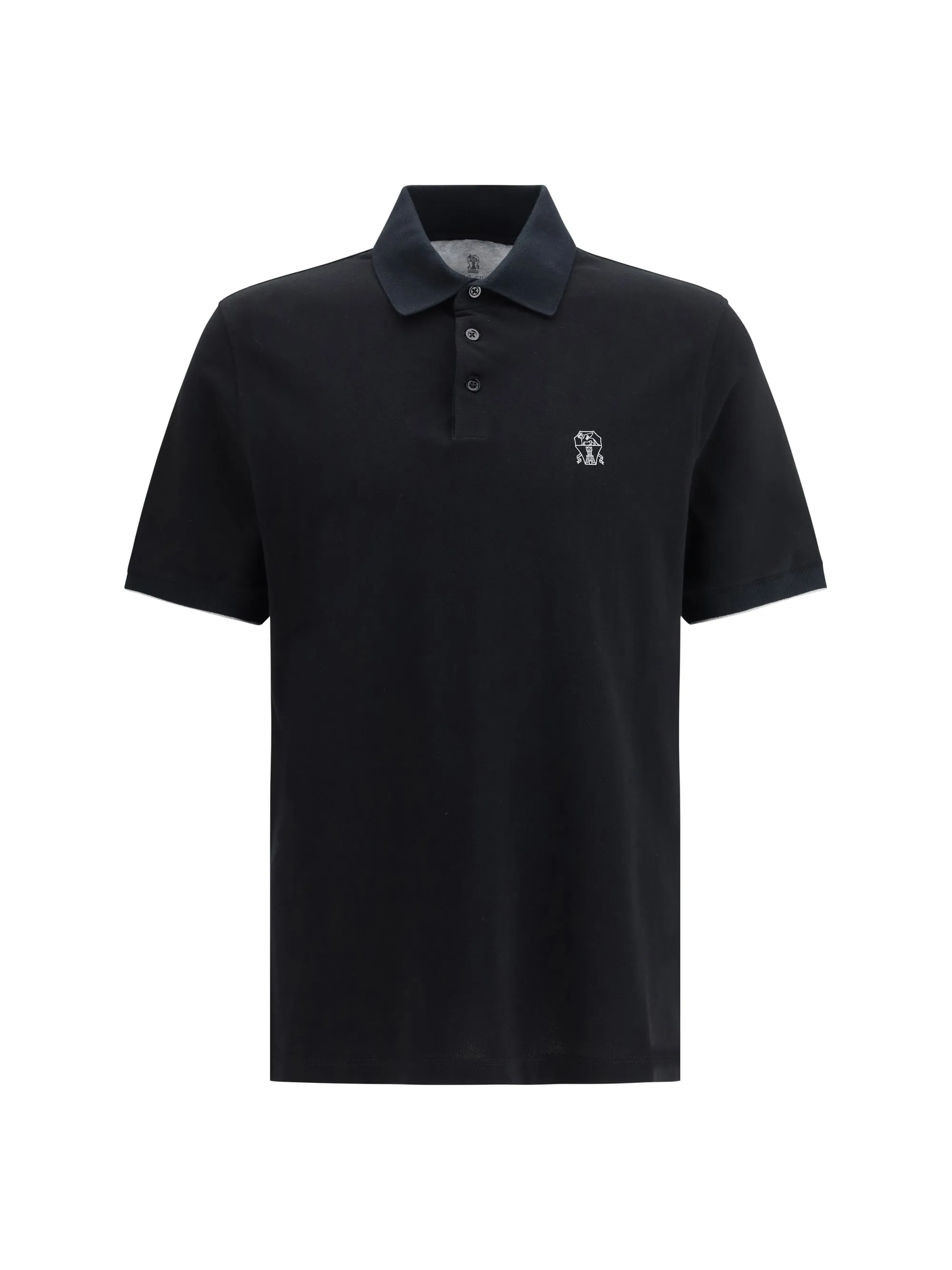 Polo Shirt Cotton Black/Grey sold by Zulily