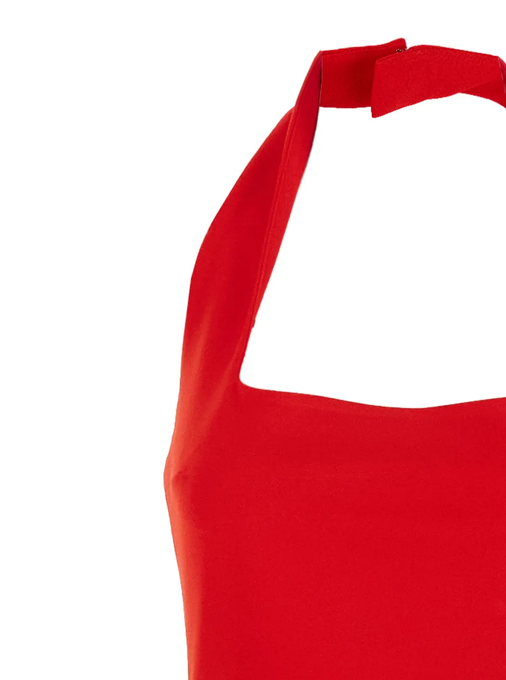 Red Long Dress With Square Neckline sold by Zulily product image thumbnail 3