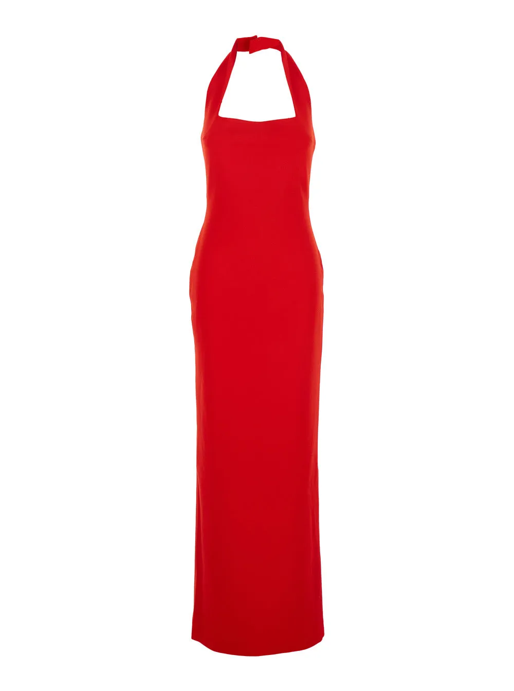 Red Long Dress With Square Neckline sold by Zulily