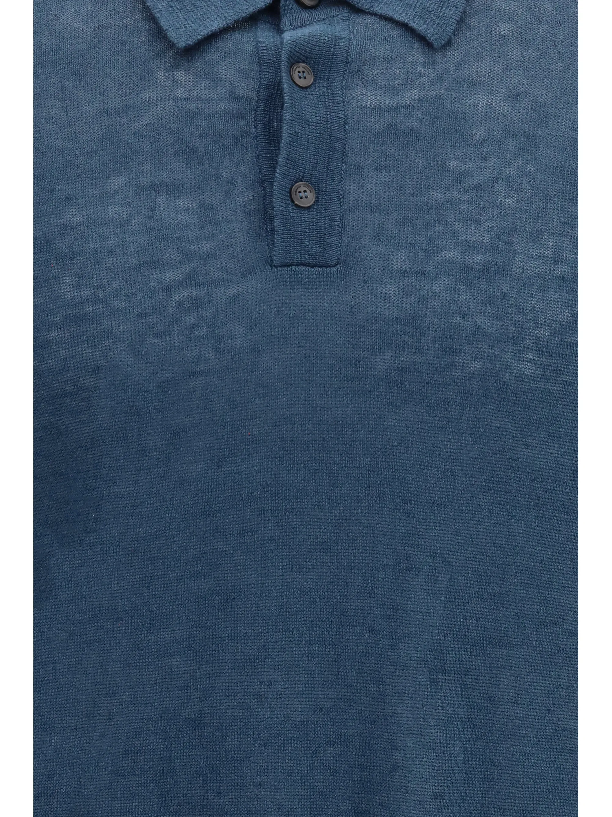 Polo Shirt Teal Linen sold by Zulily product image thumbnail 3