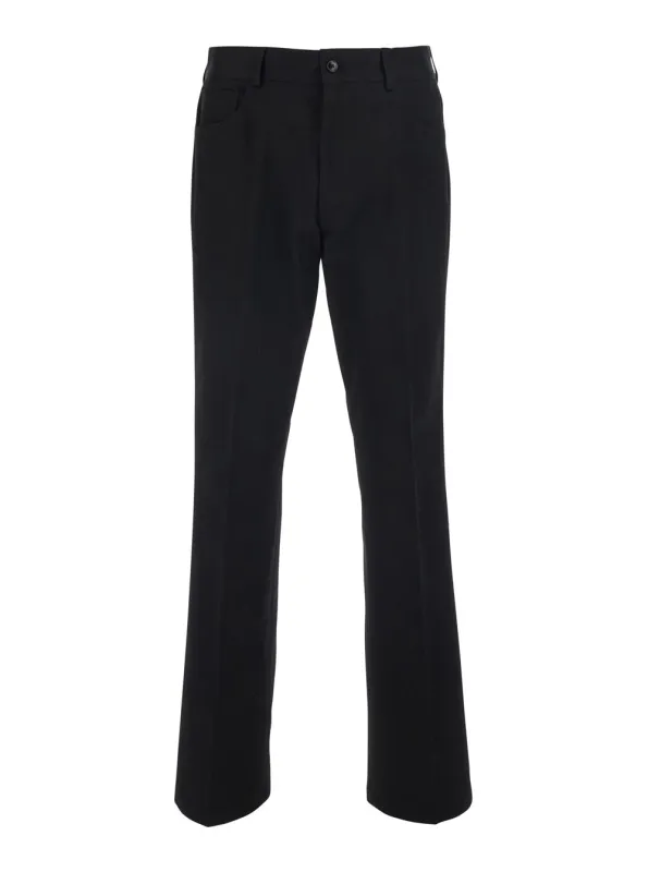 Trousers Slim Flat Black Cotton made by AMIRI