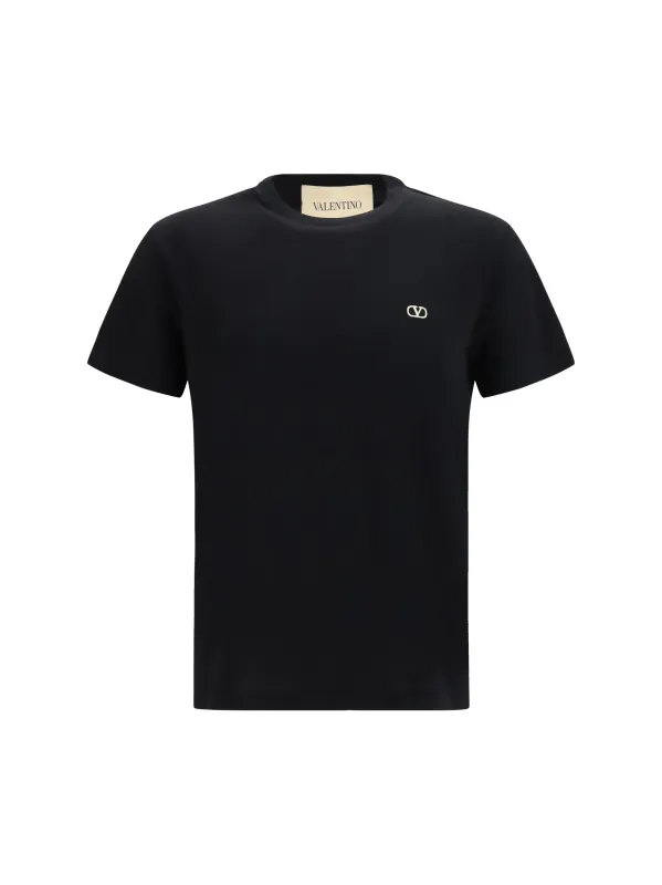 T-Shirt VLogo Cotton Black made by Valentino