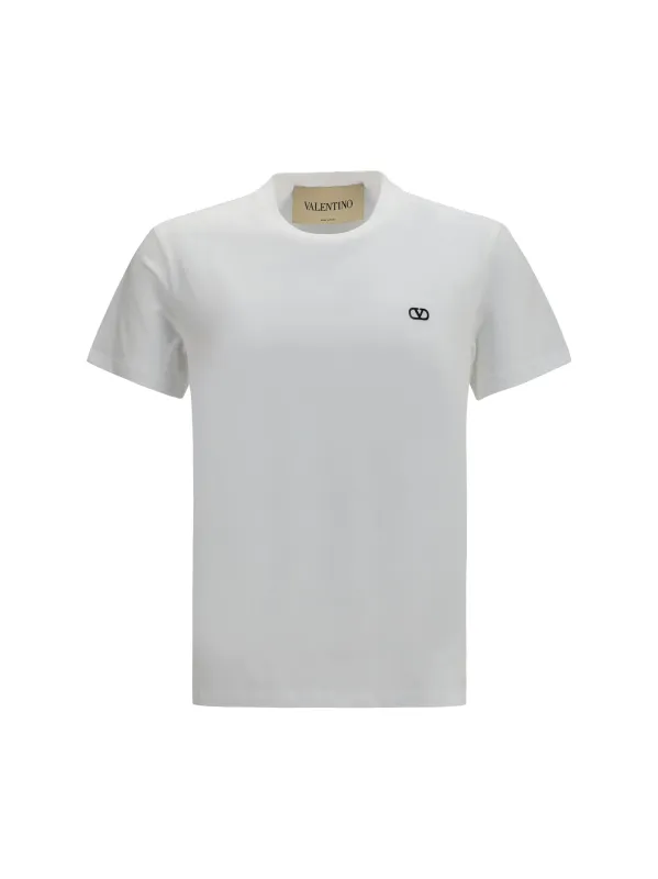 T-Shirt VLogo Cotton White made by Valentino