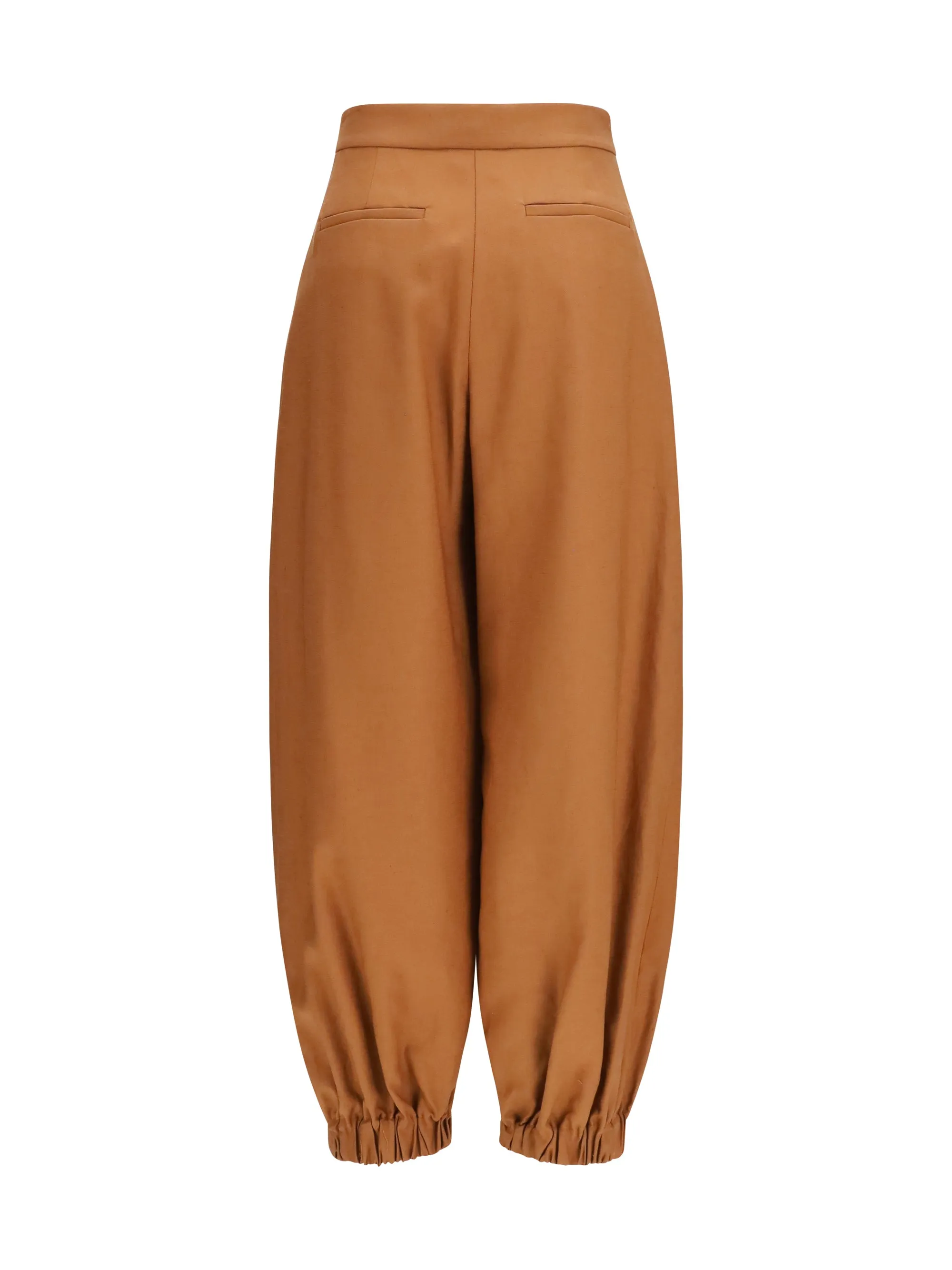 Balloon Trousers Cotton-Linen Brown sold by Zulily product image thumbnail 2