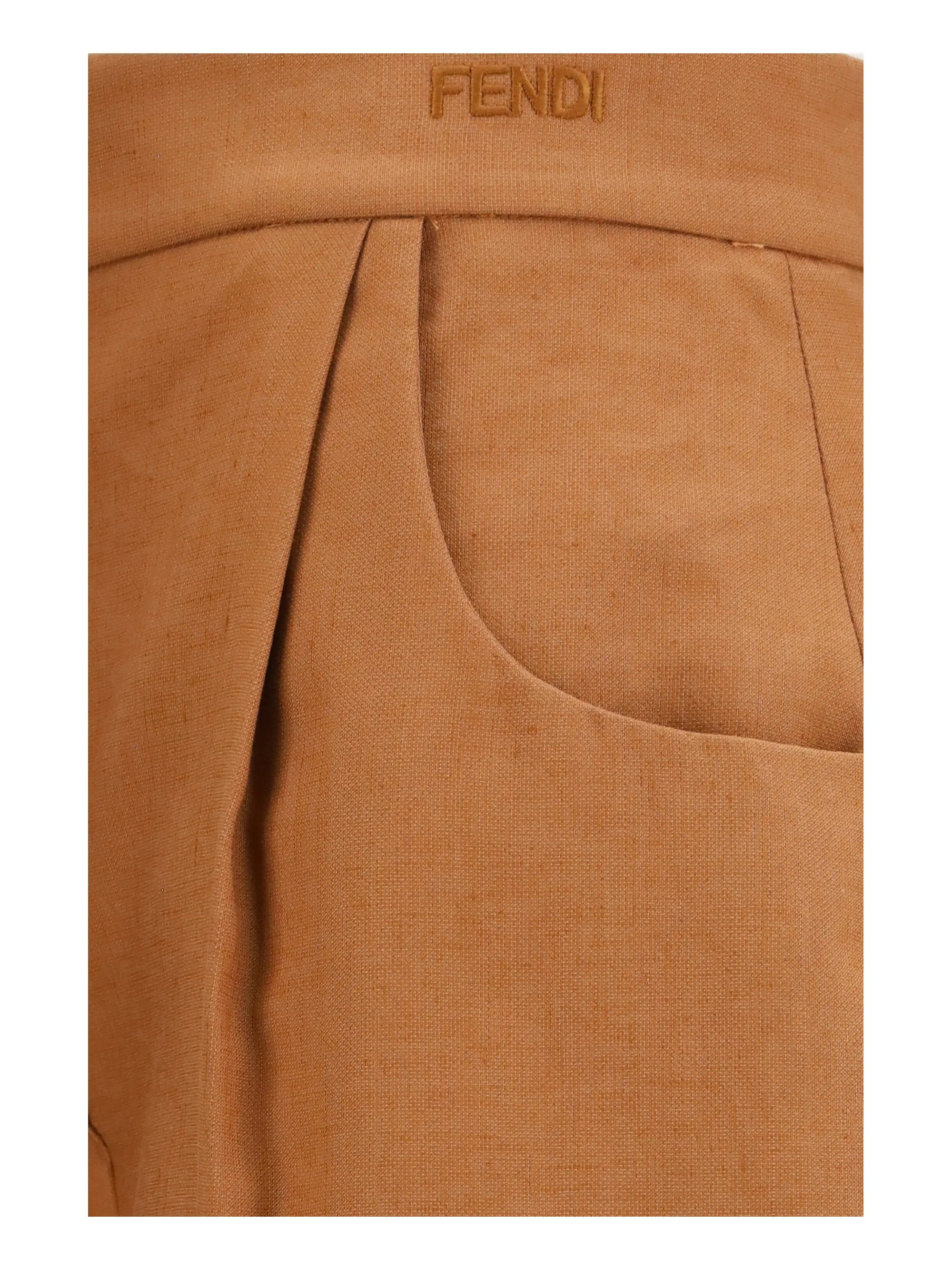 Balloon Trousers Cotton-Linen Brown sold by Zulily product image thumbnail 3