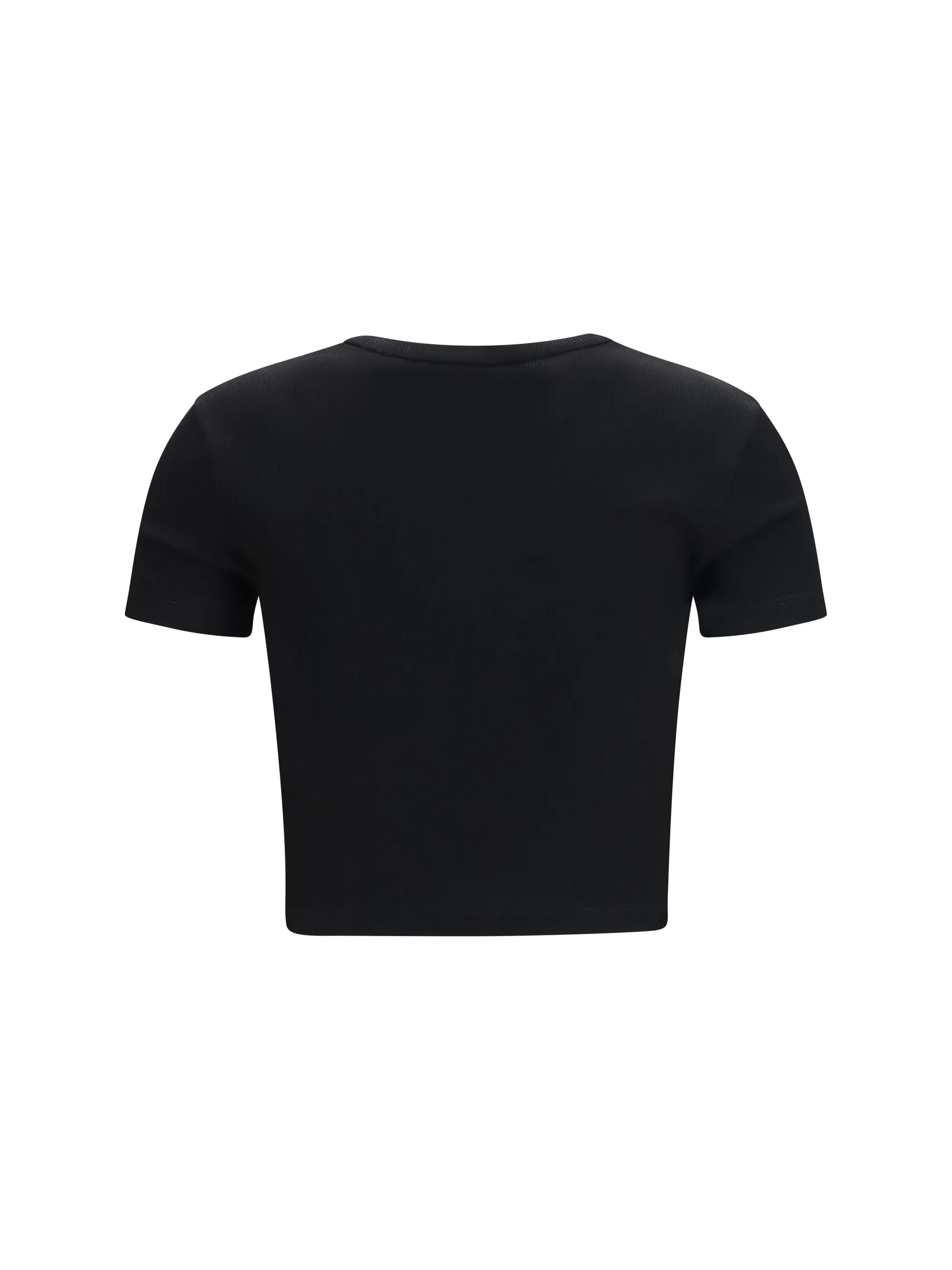 T-Shirt Cropped Ribbed Cotton Black sold by Zulily product image thumbnail 2