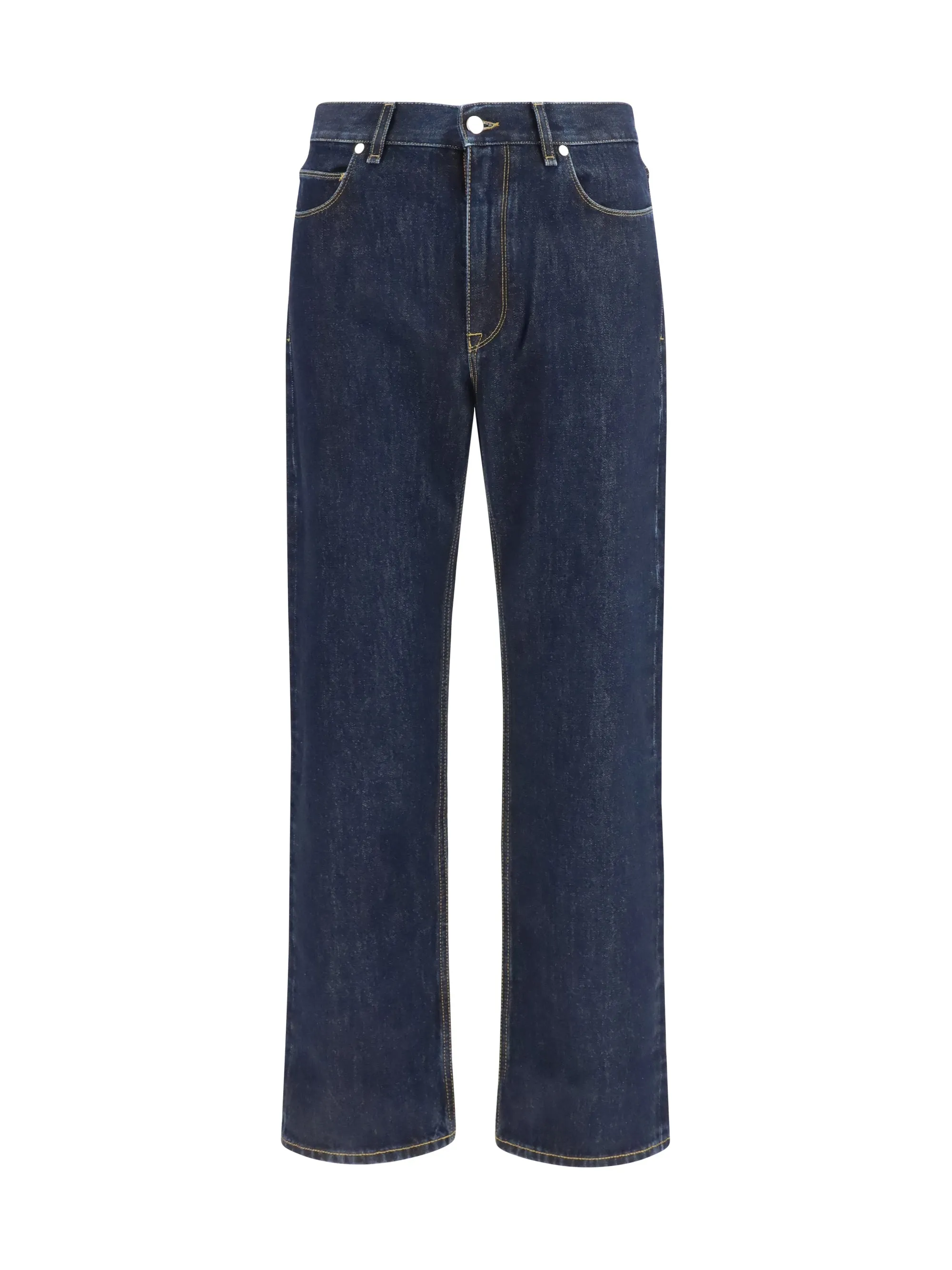 Straight-Leg Jeans Dark Blue Denim sold by Zulily