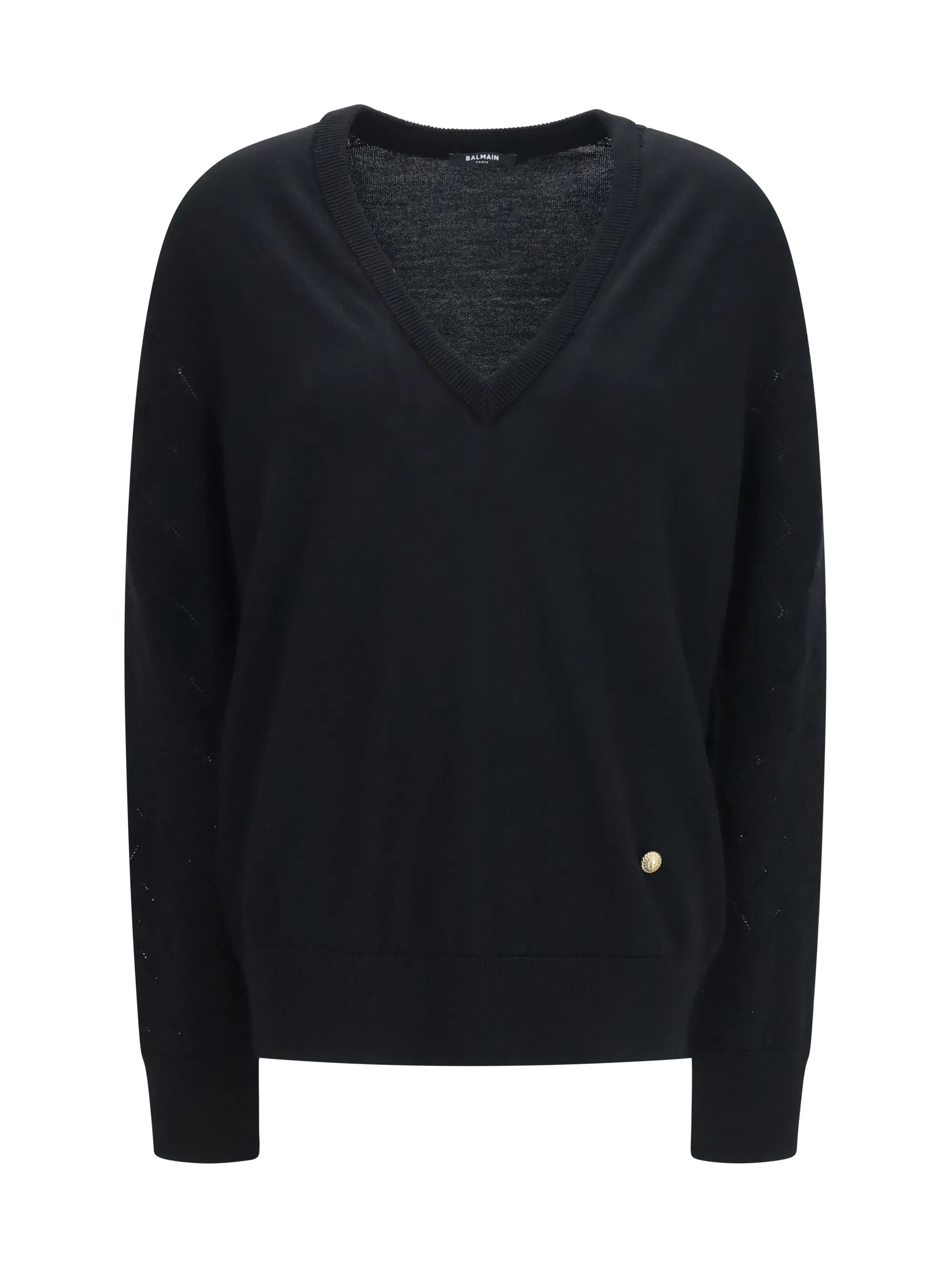 V-Neck Sweater, Black sold by Zulily