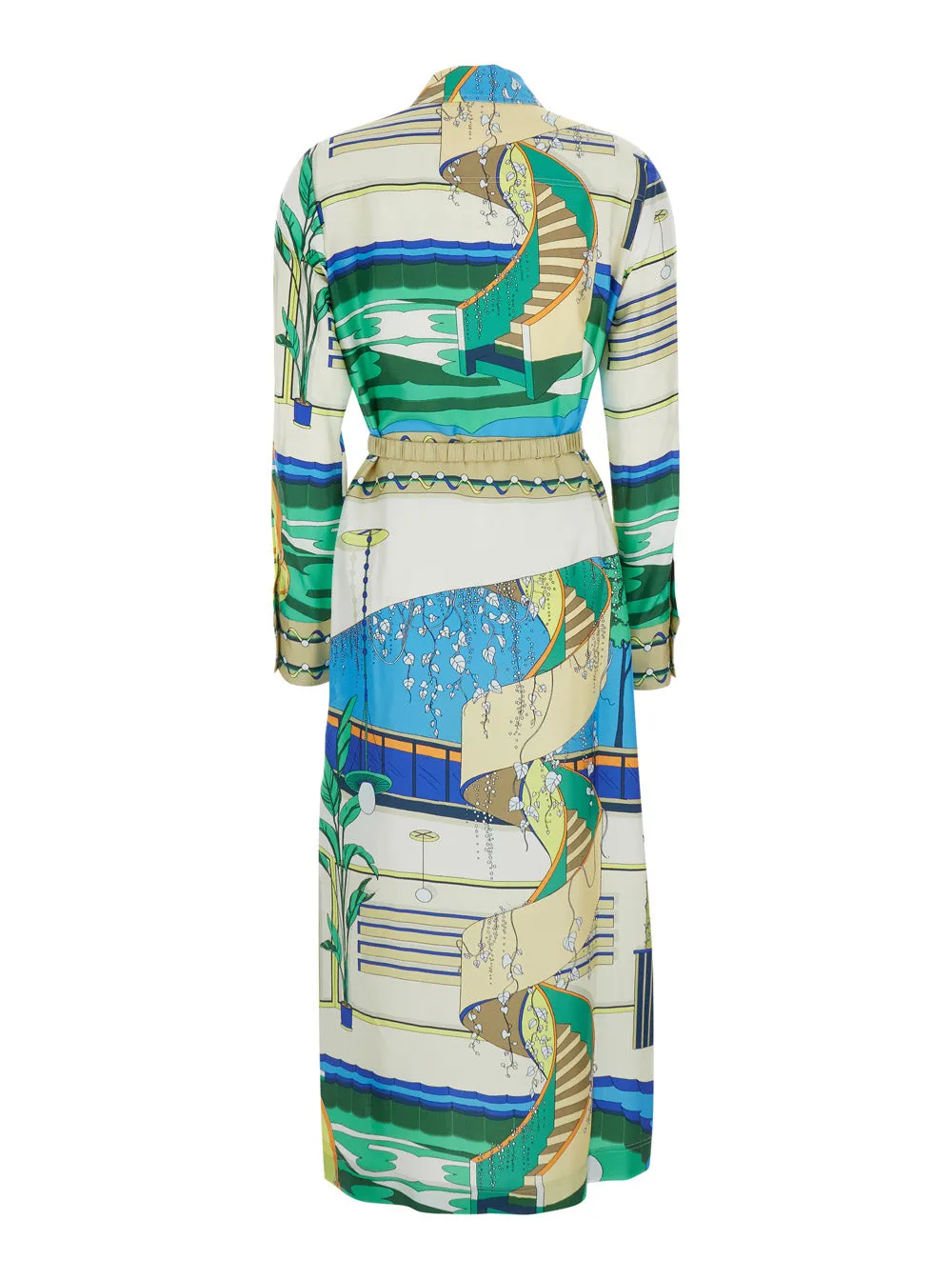 Shirtdress Printed Silk Multicolour sold by Zulily