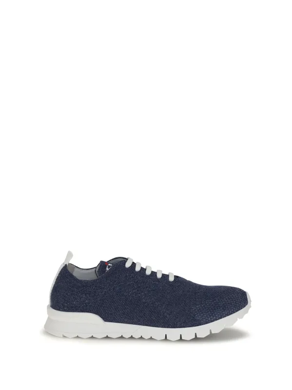Fabric Sneakers Indigo made by Kiton