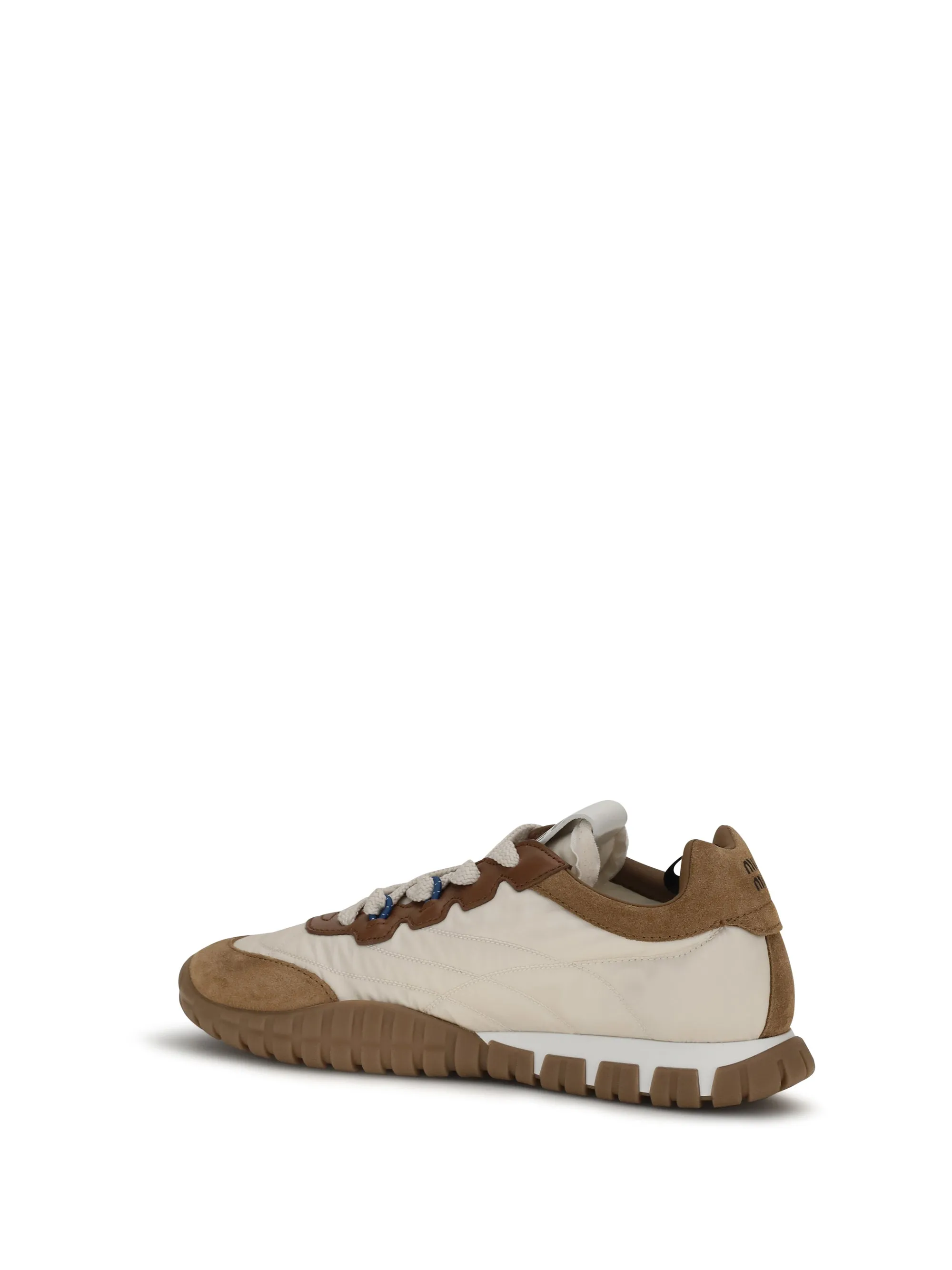 Fabric and Suede Sneakers Ivory/Caramel sold by Zulily product image thumbnail 3