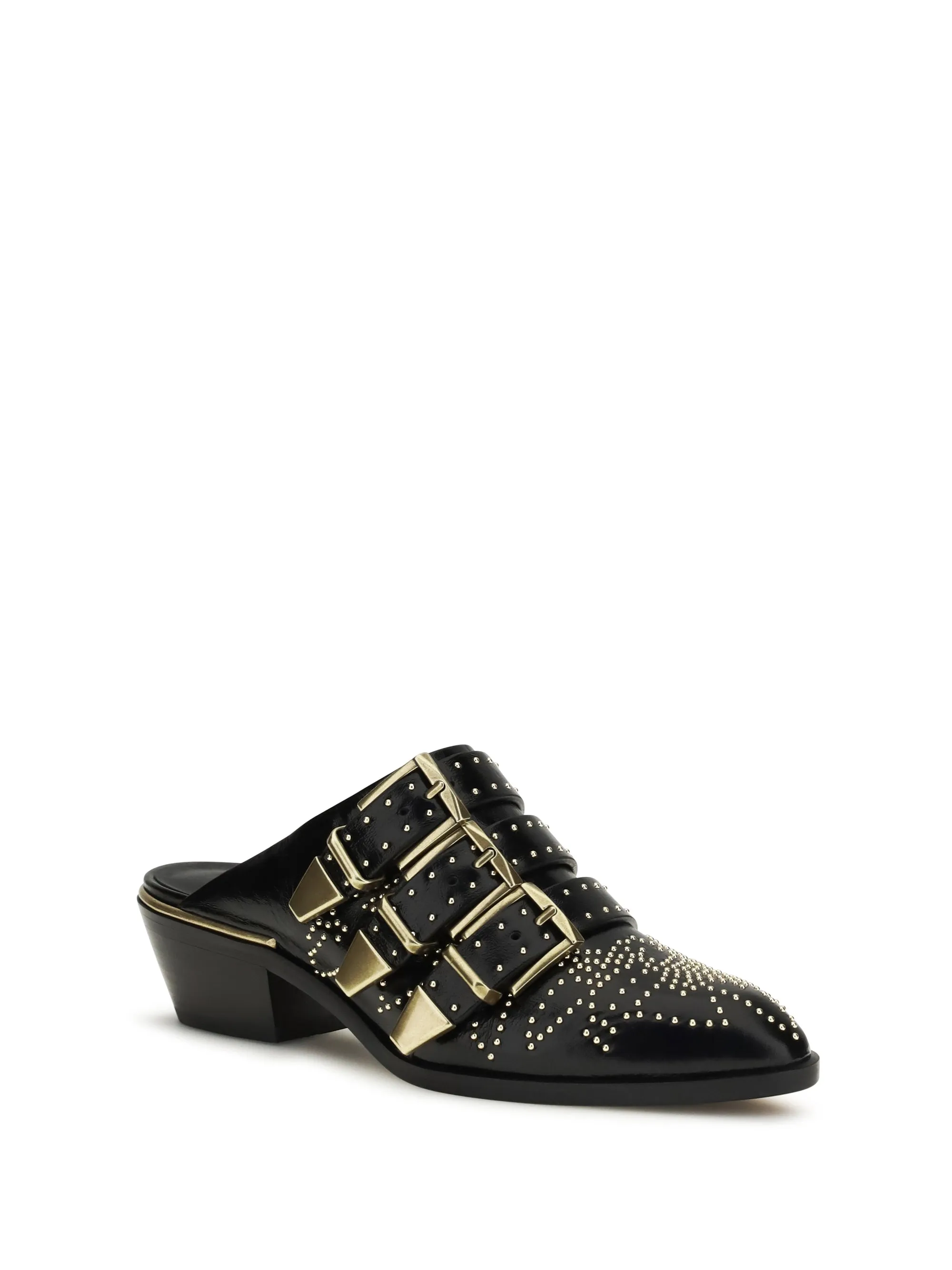 Leather Mules Susan Black sold by Zulily product image thumbnail 4