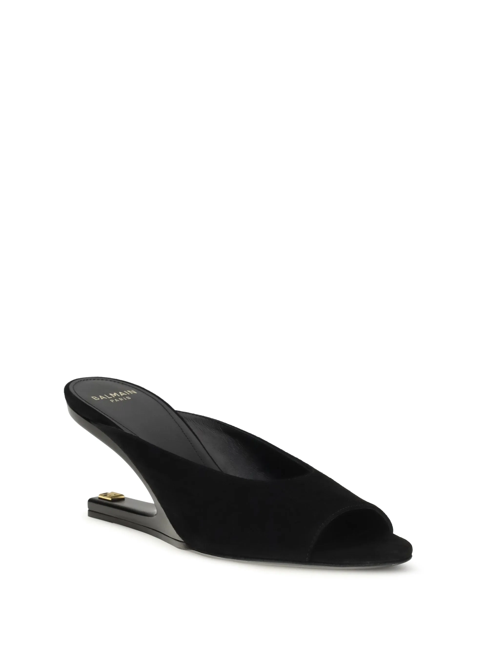 Mules Open-Toe Suede Black sold by Zulily product image thumbnail 4