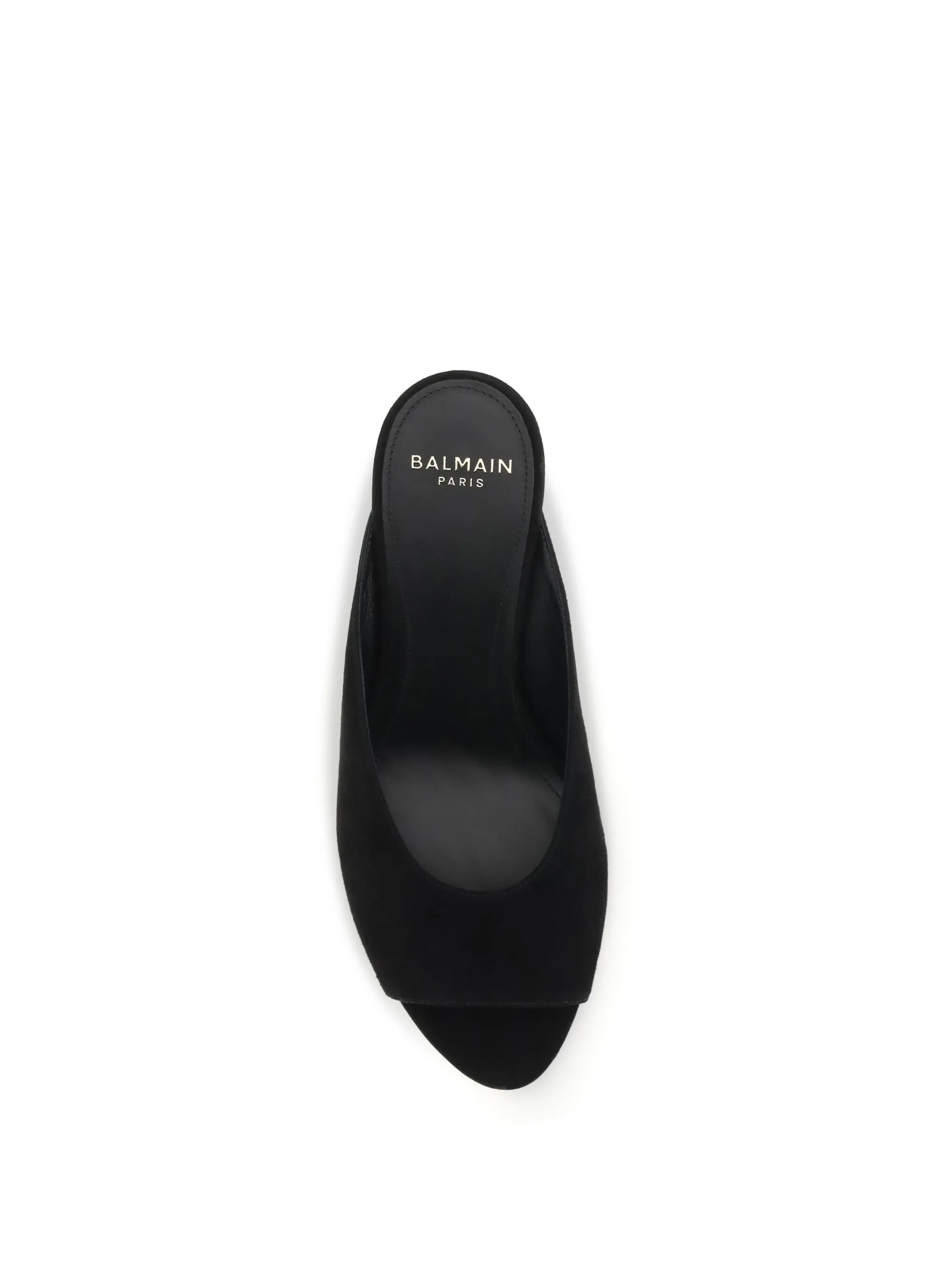 Mules Open-Toe Suede Black sold by Zulily product image thumbnail 2