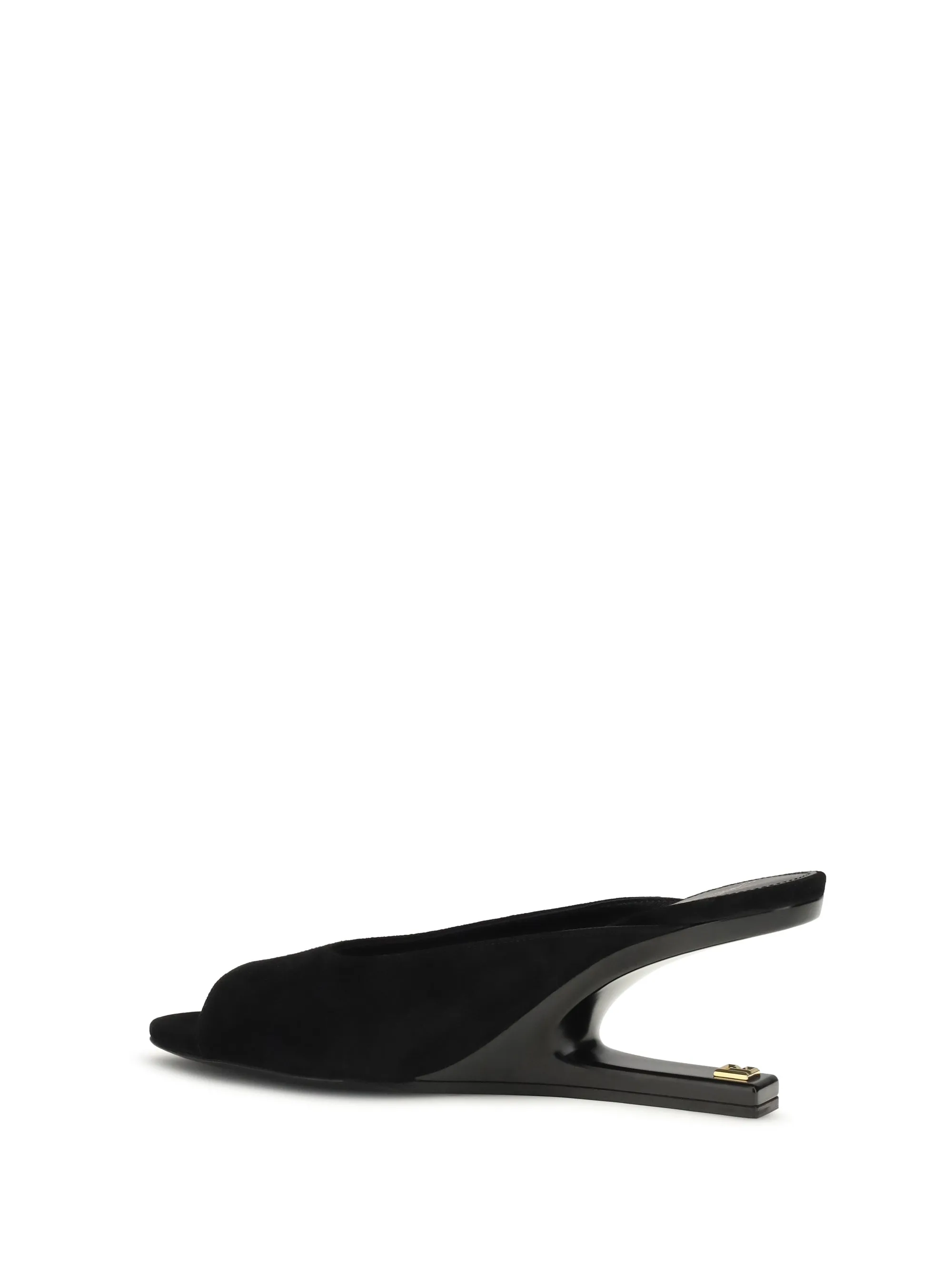 Mules Open-Toe Suede Black sold by Zulily product image thumbnail 3