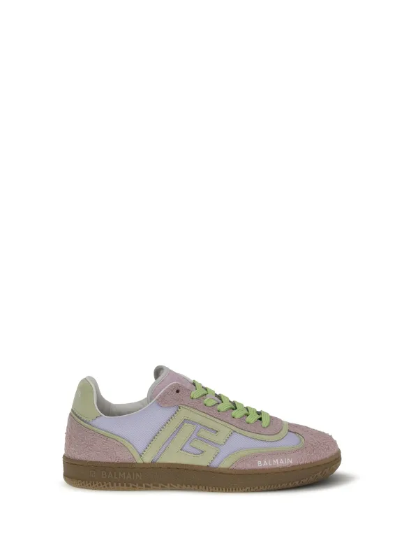 Sneakers Swan Suede Lilac/Light Green made by Balmain