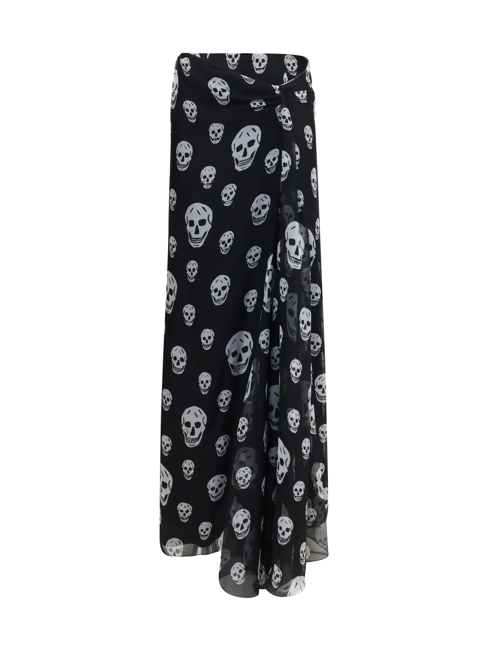 Skirt Draped Long Skull Black/White sold by Zulily