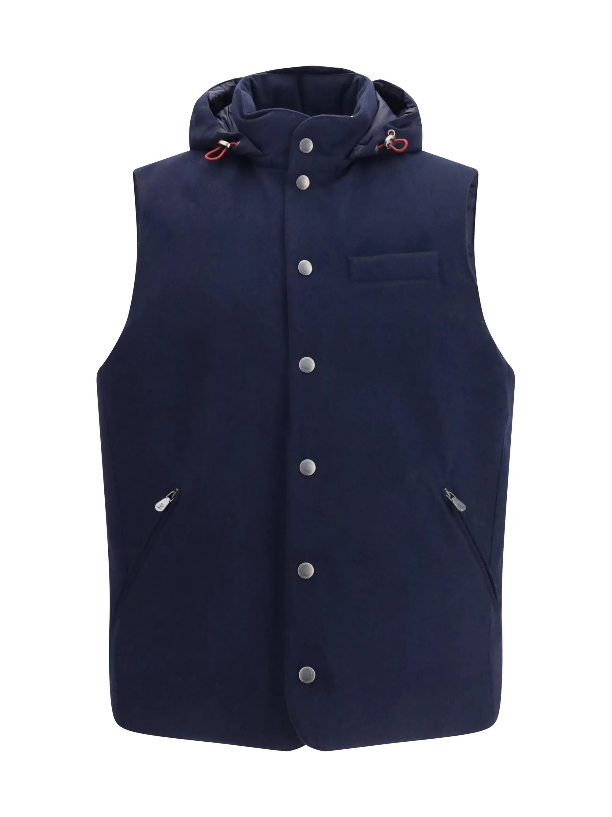 Wool Down Vest Blue sold by Zulily