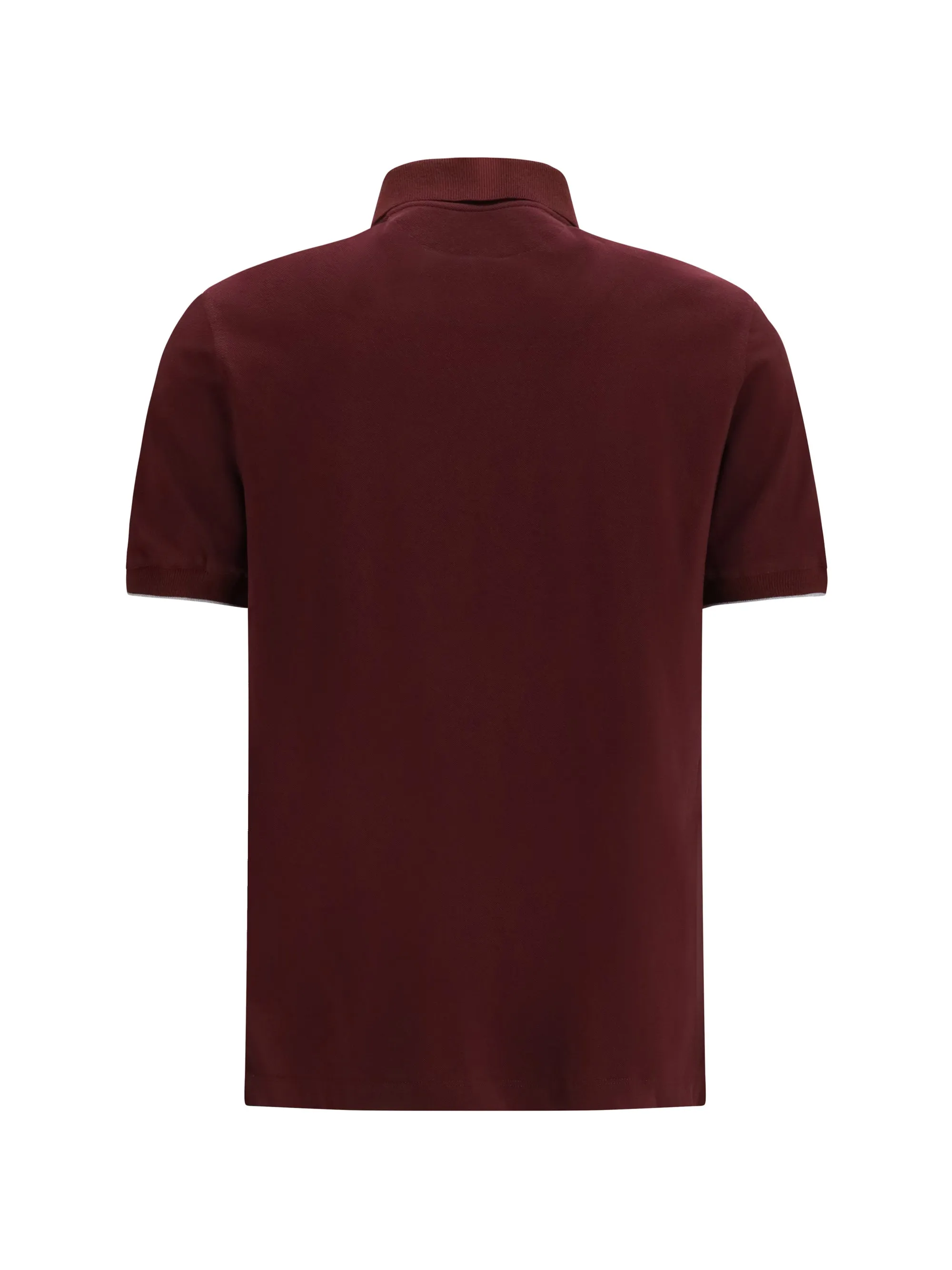 Polo Shirt Burgundy/Grey sold by Zulily product image thumbnail 2